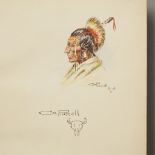 C.M. Russell Painting in "North American Indians"