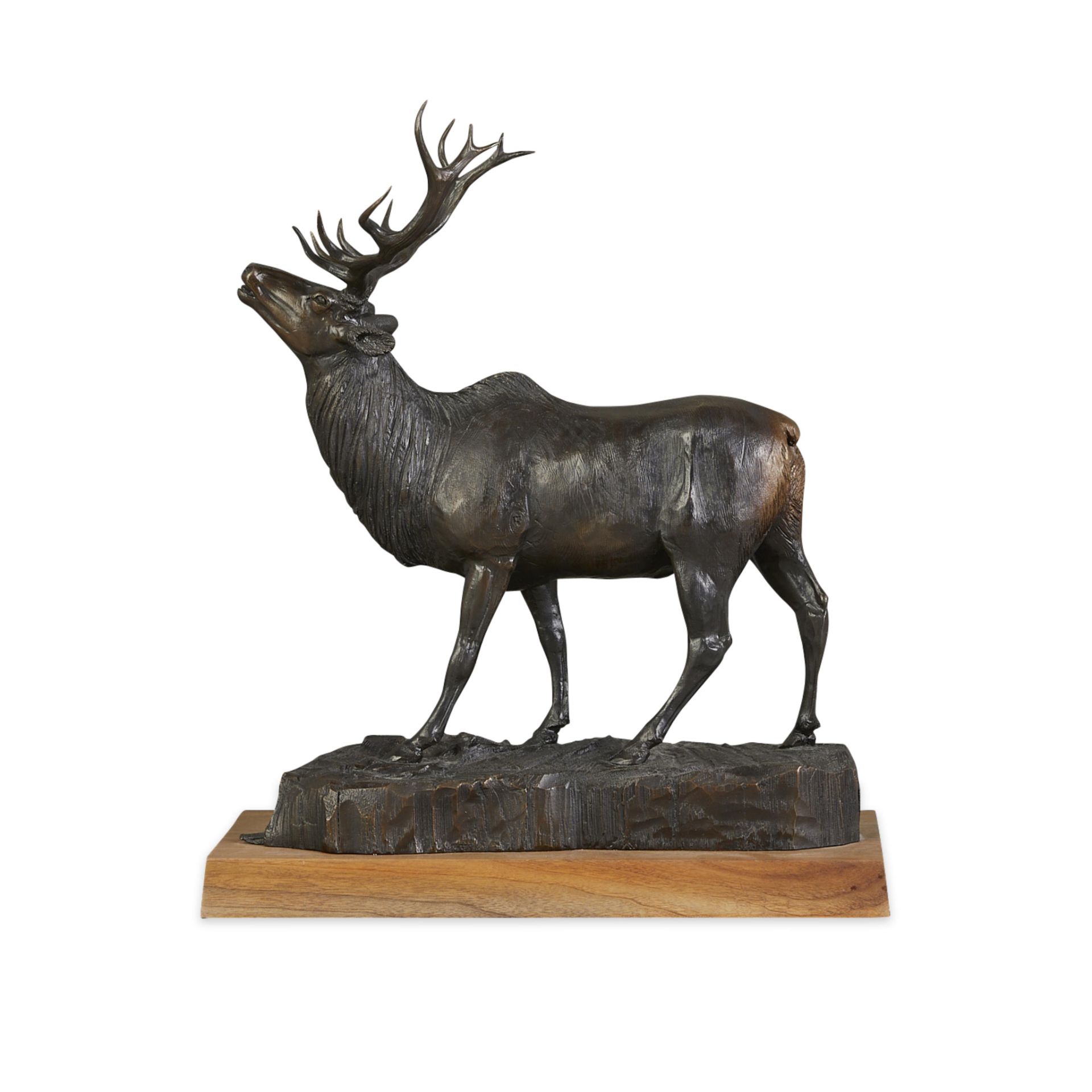 Les Welliver Elk Bronze Sculpture 1973 - Image 3 of 9