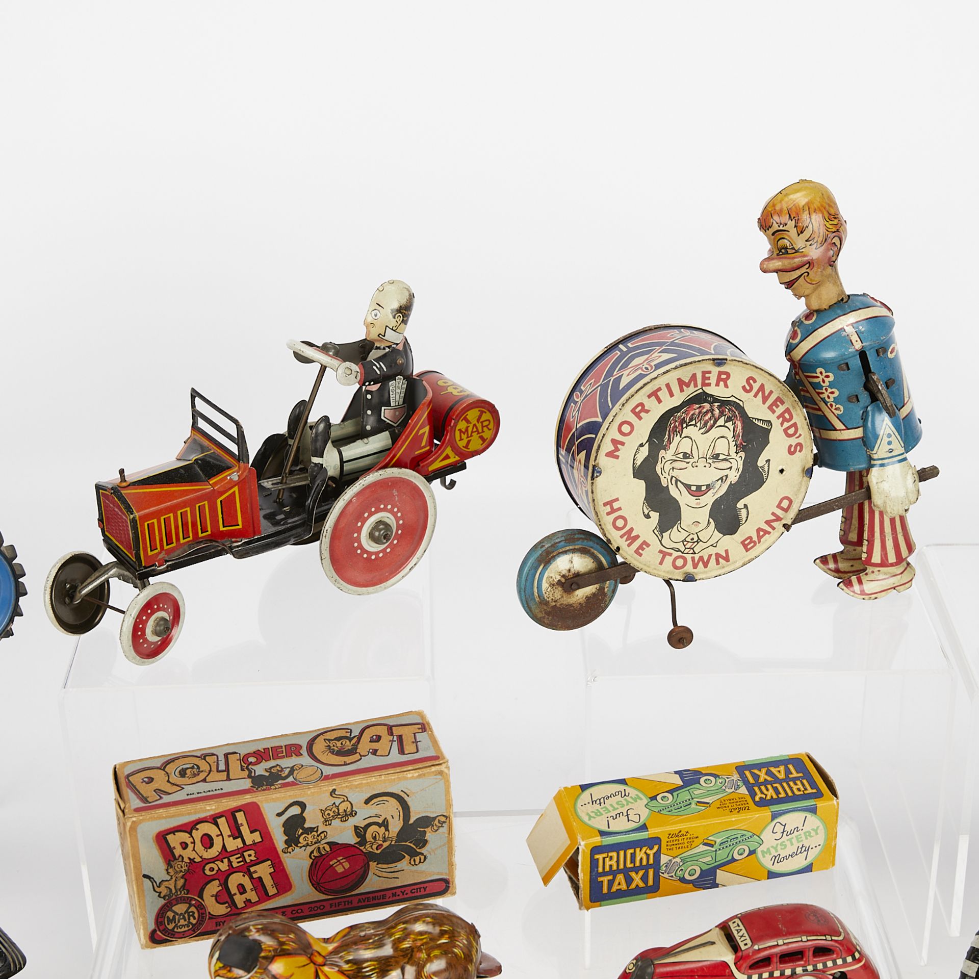 Grp of 11 Vintage Wind-up Tin Toys - Marx & Nomura - Bild 8 aus 12