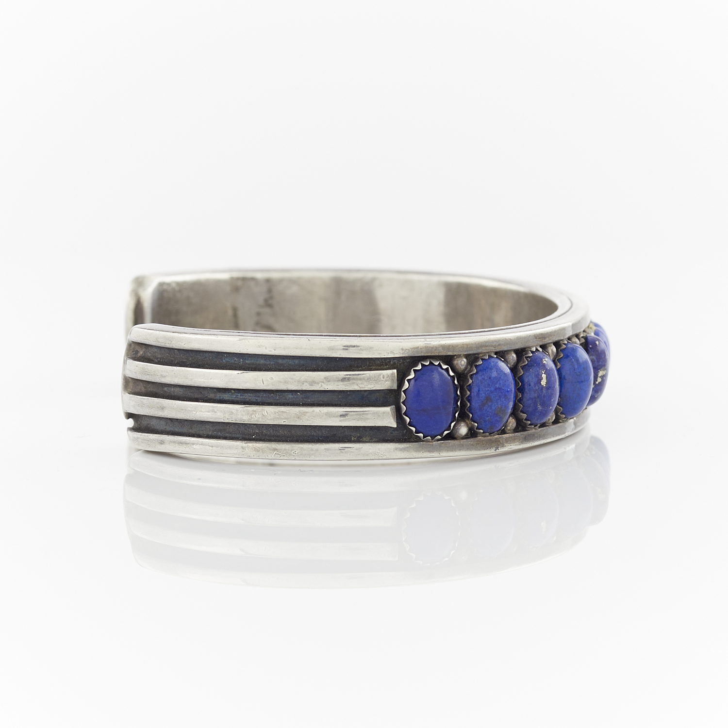 Murphy Platero Sterling & Lapis Bangle - Image 7 of 10