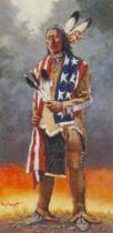 Noel Daggett Painting of Native American Chief