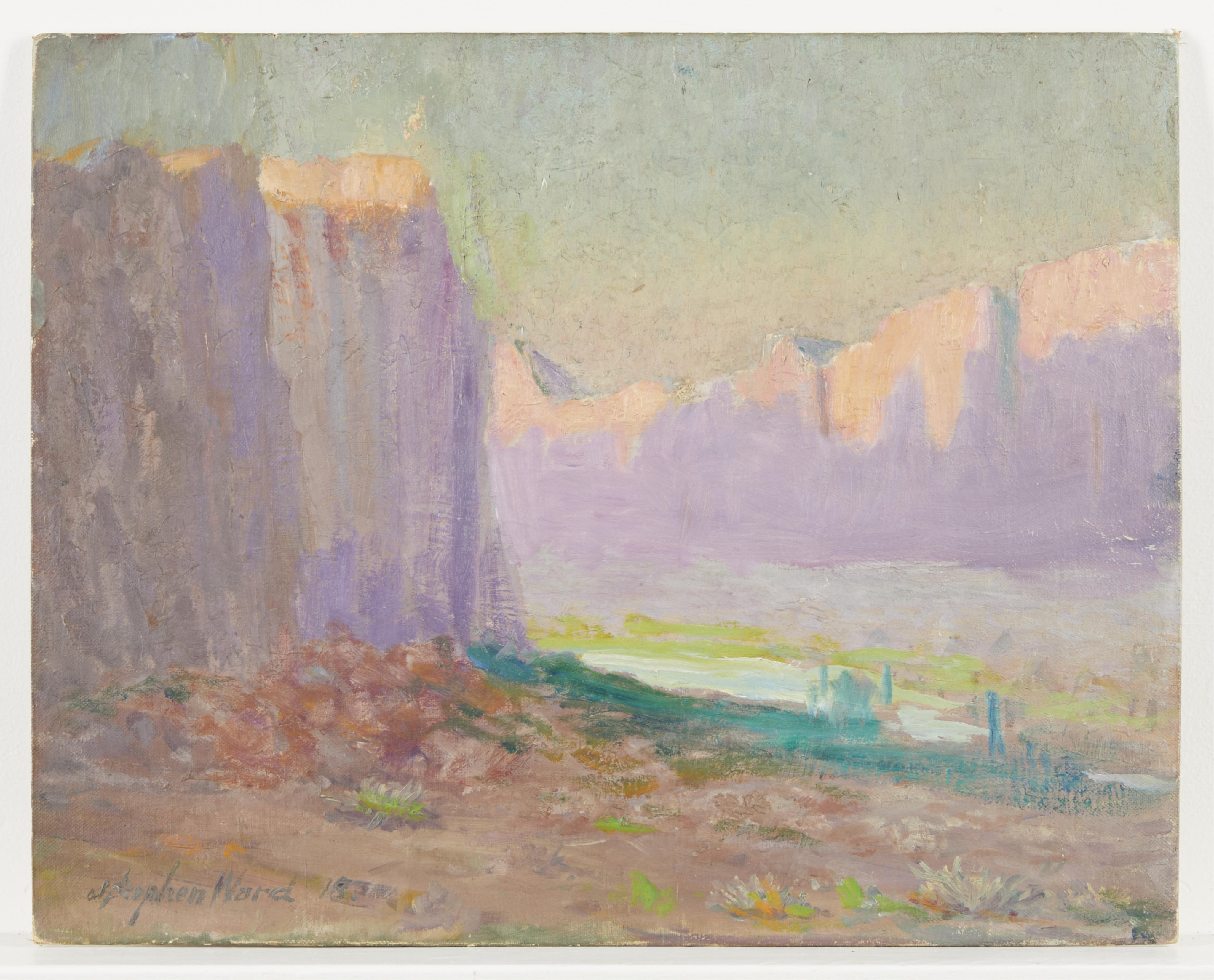 J. Stephen Ward Desert Landscape Painting - Image 2 of 6
