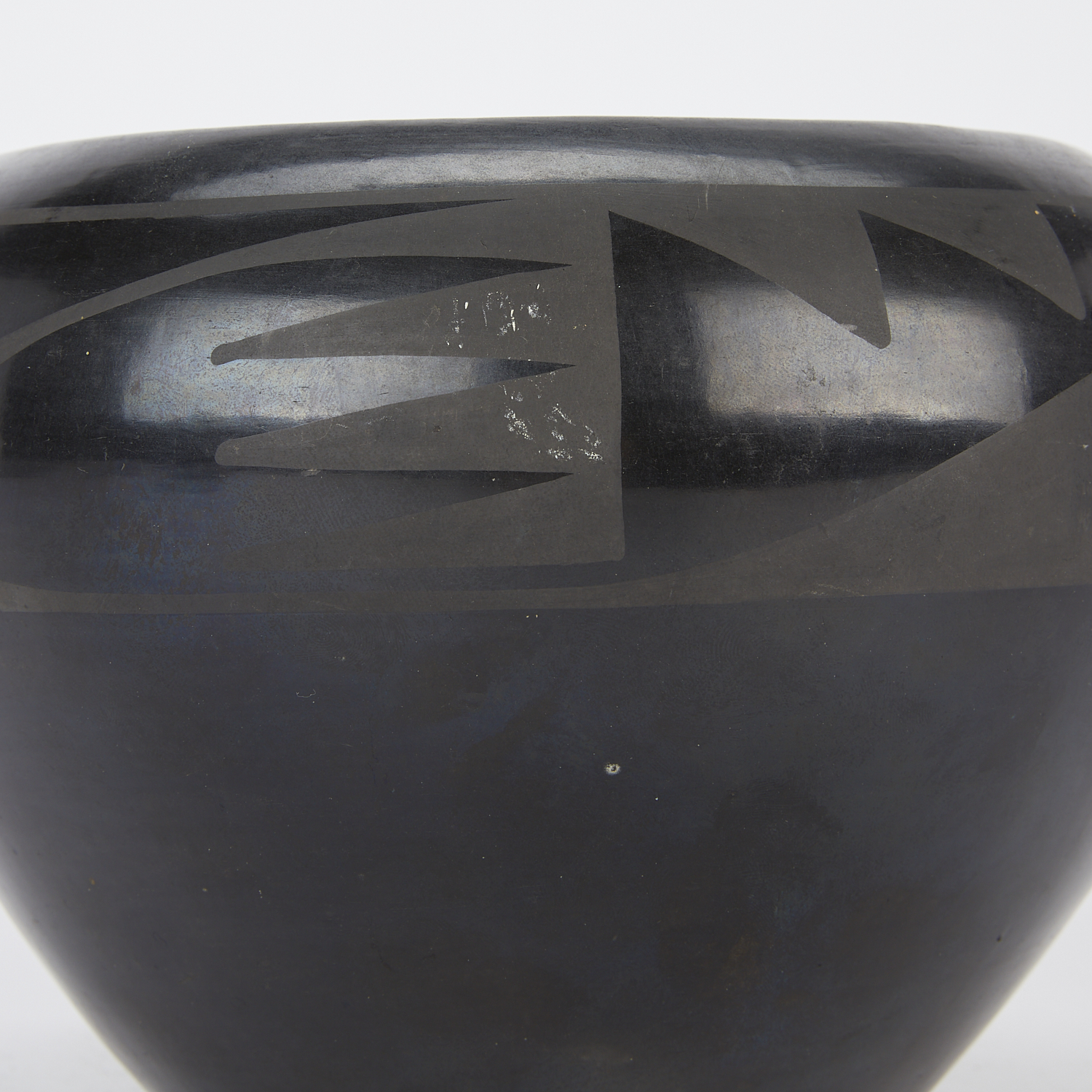 Early Maria Martinez Blackware Ceramic Bowl - Image 8 of 9