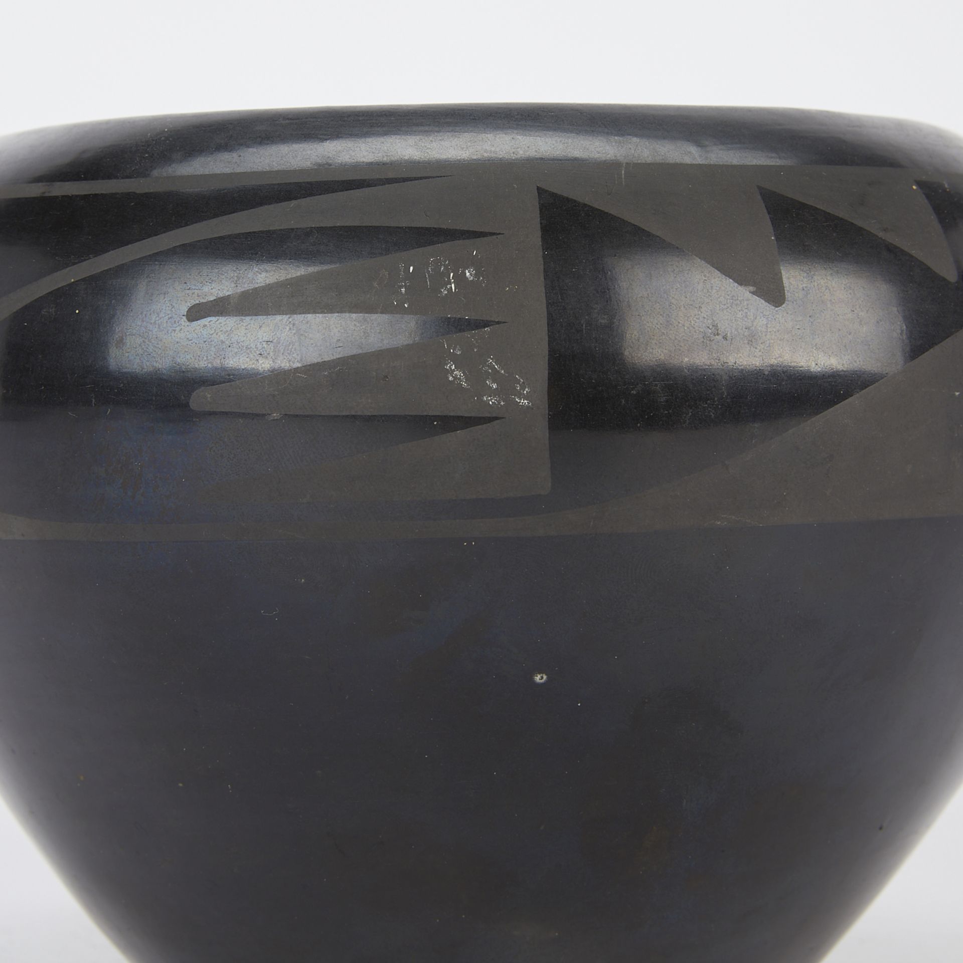 Early Maria Martinez Blackware Ceramic Bowl - Bild 8 aus 9