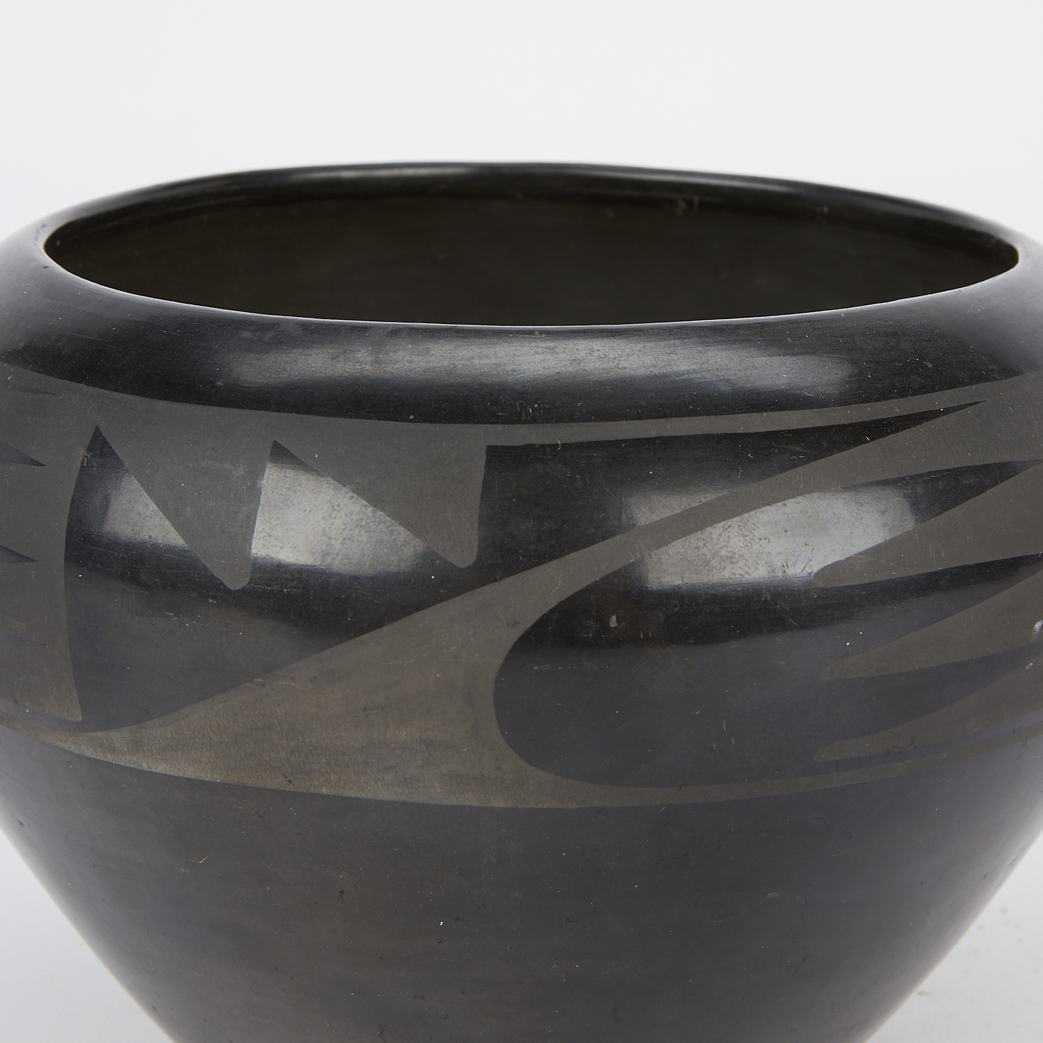 Early Maria Martinez Blackware Ceramic Bowl - Image 2 of 9