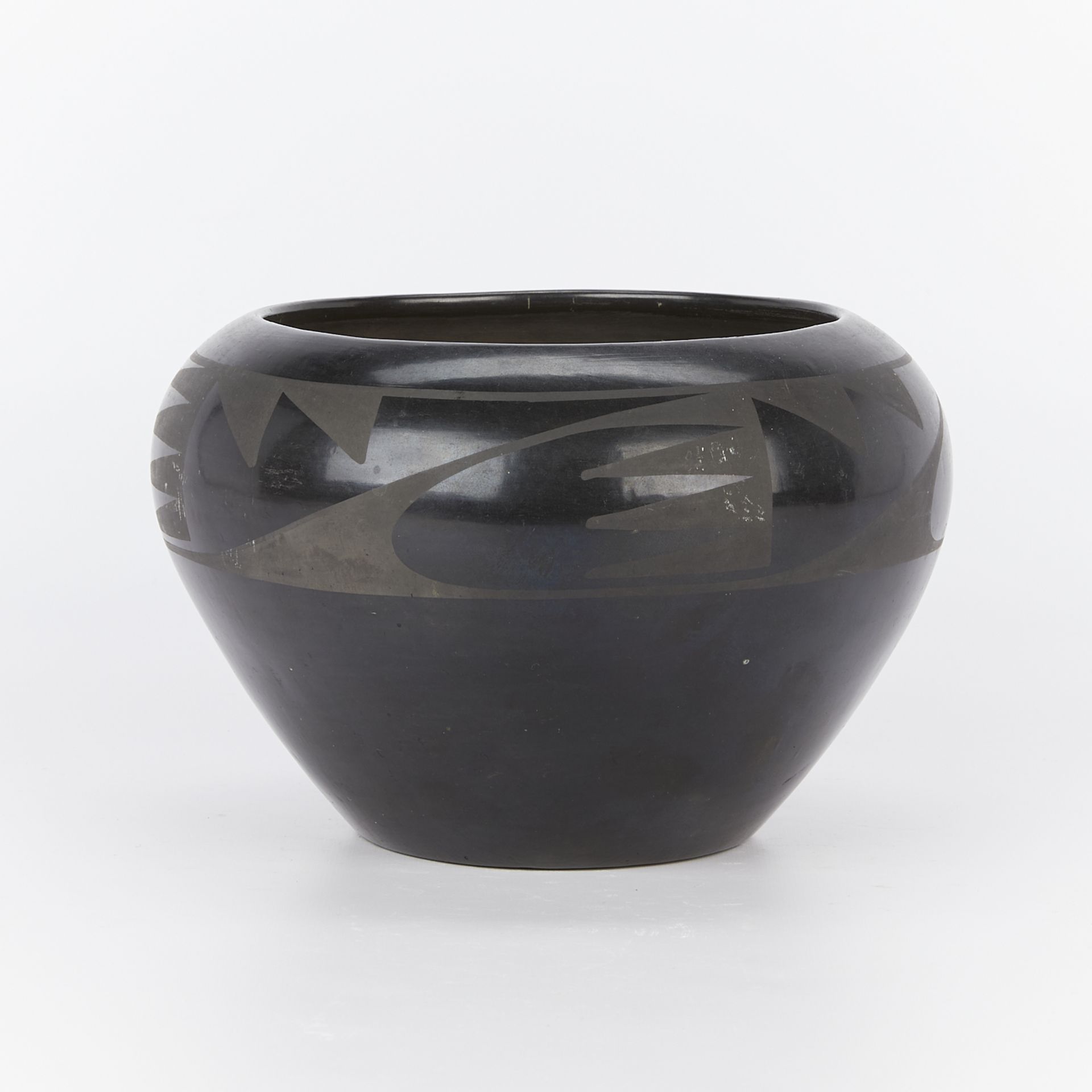 Early Maria Martinez Blackware Ceramic Bowl - Bild 4 aus 9