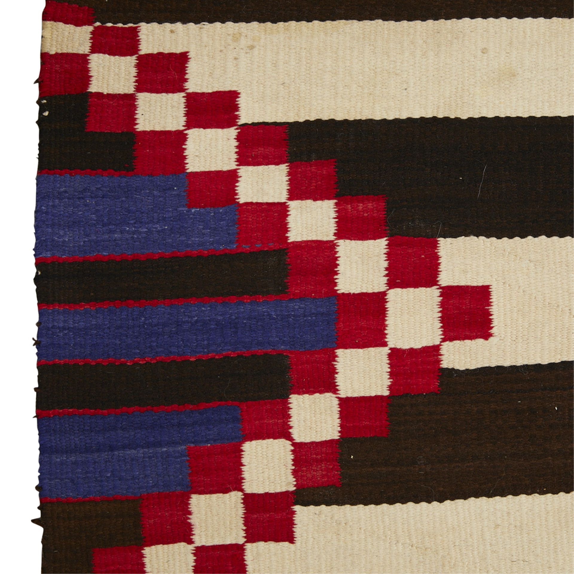 20th c. Navajo Chief's Revival Blanket 6' x 4' - Image 9 of 10