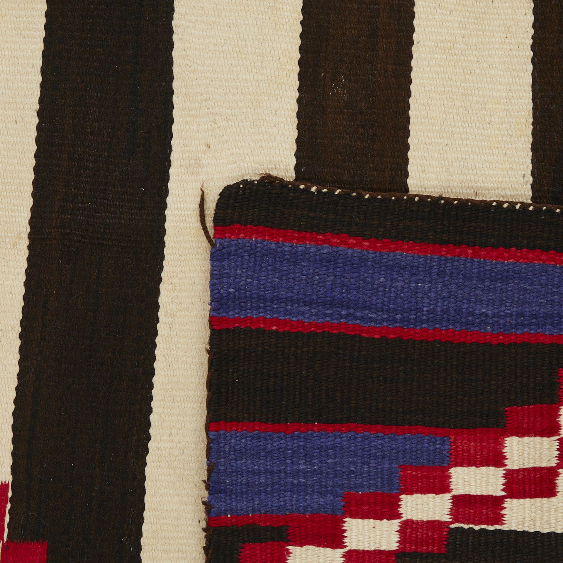 20th c. Navajo Chief's Revival Blanket 6' x 4' - Bild 2 aus 10