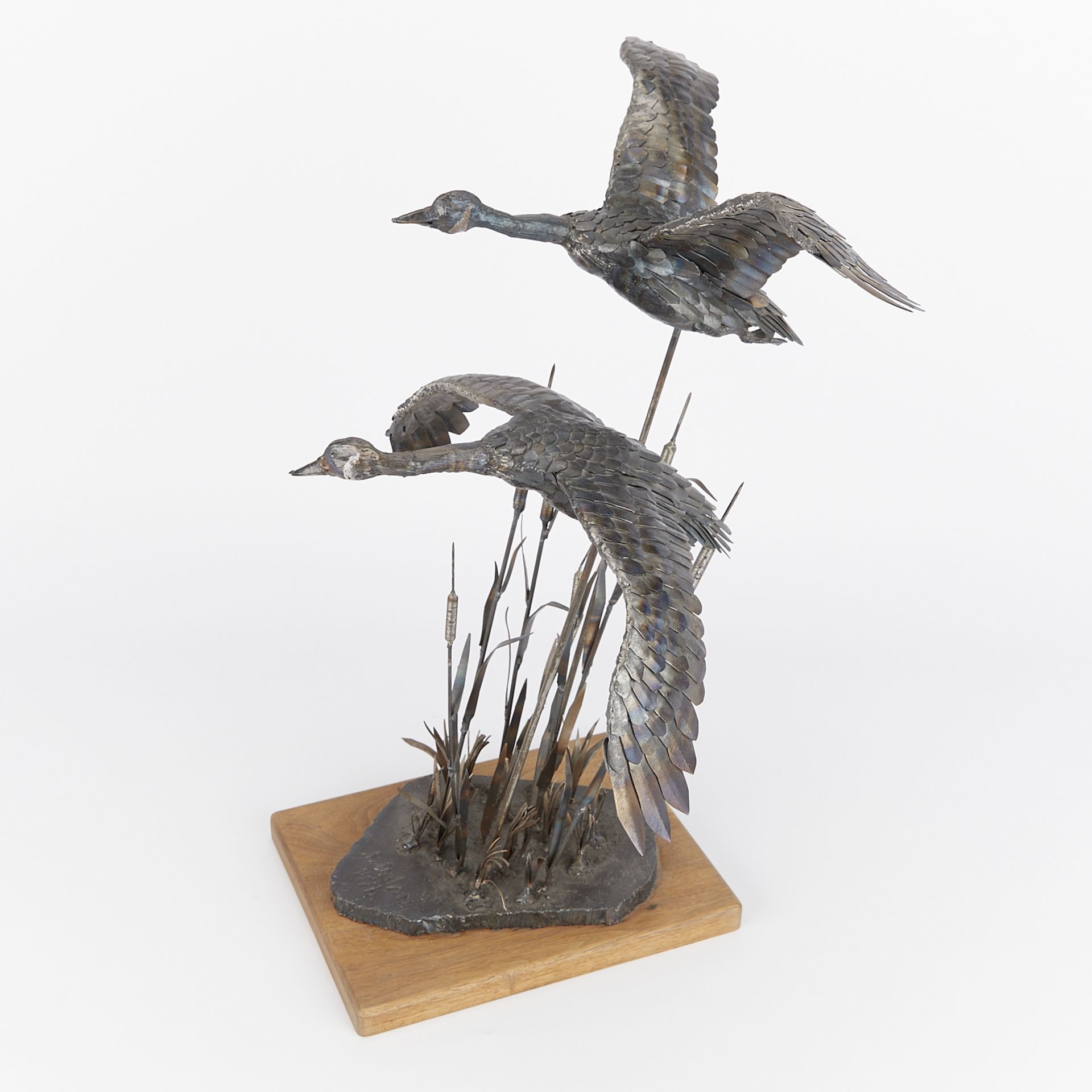 Jim Dolan Pair of Geese Steel Sculpture - Image 10 of 13