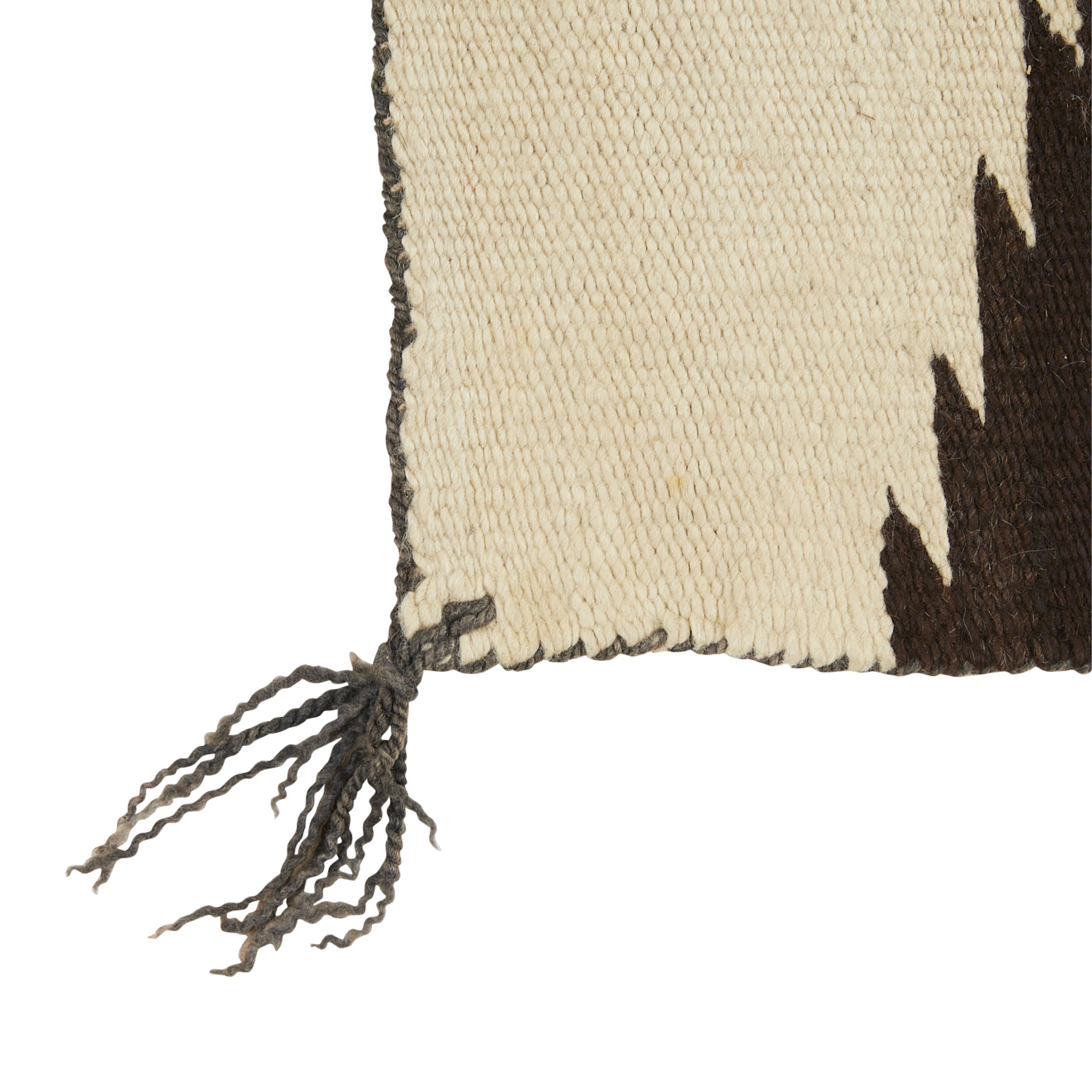 Antique Navajo Chevron Wool Rug 6'3" x 4'9" - Image 7 of 8