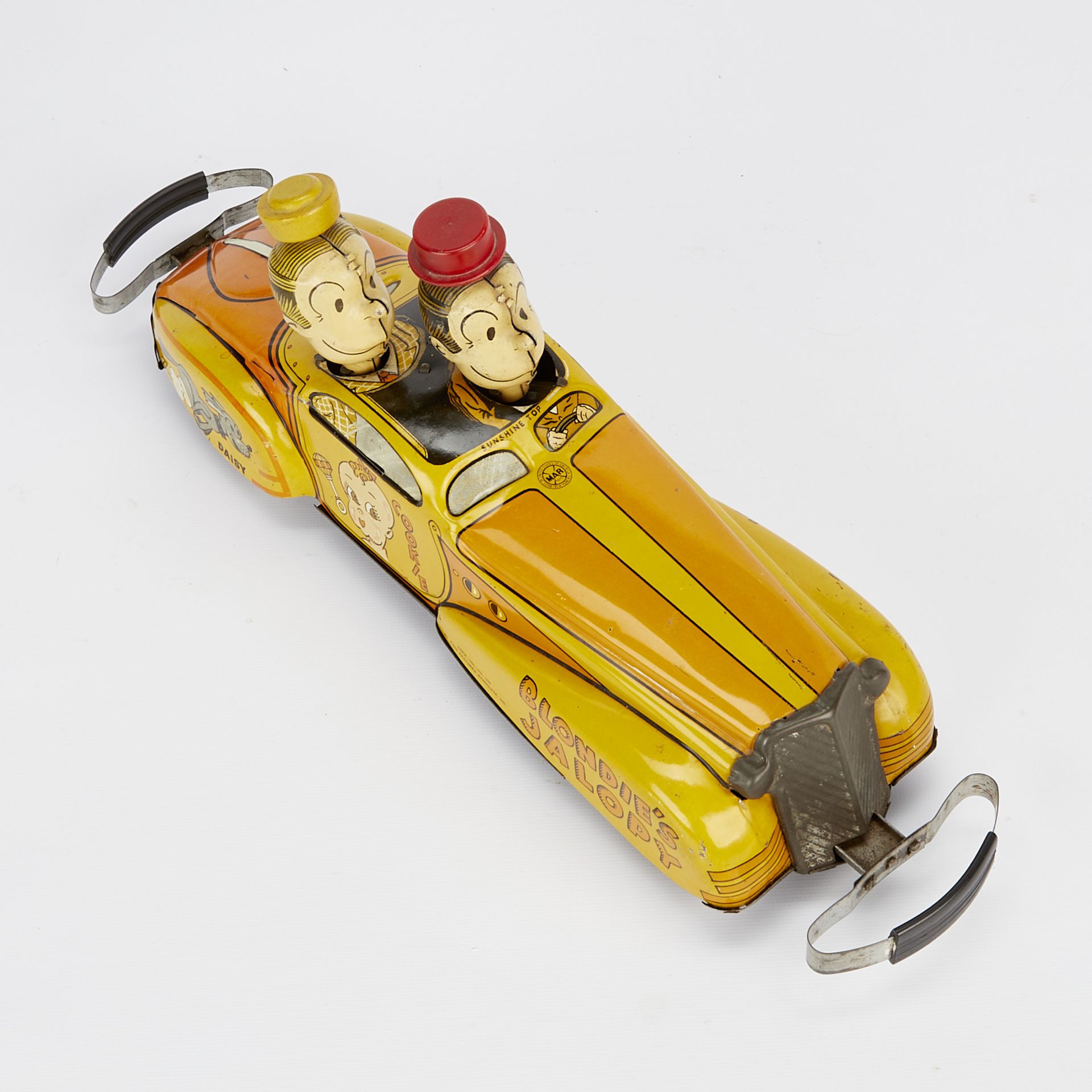Marx Lithographed Tin Wind-Up Blondie's Jalopy Toy - Bild 6 aus 11