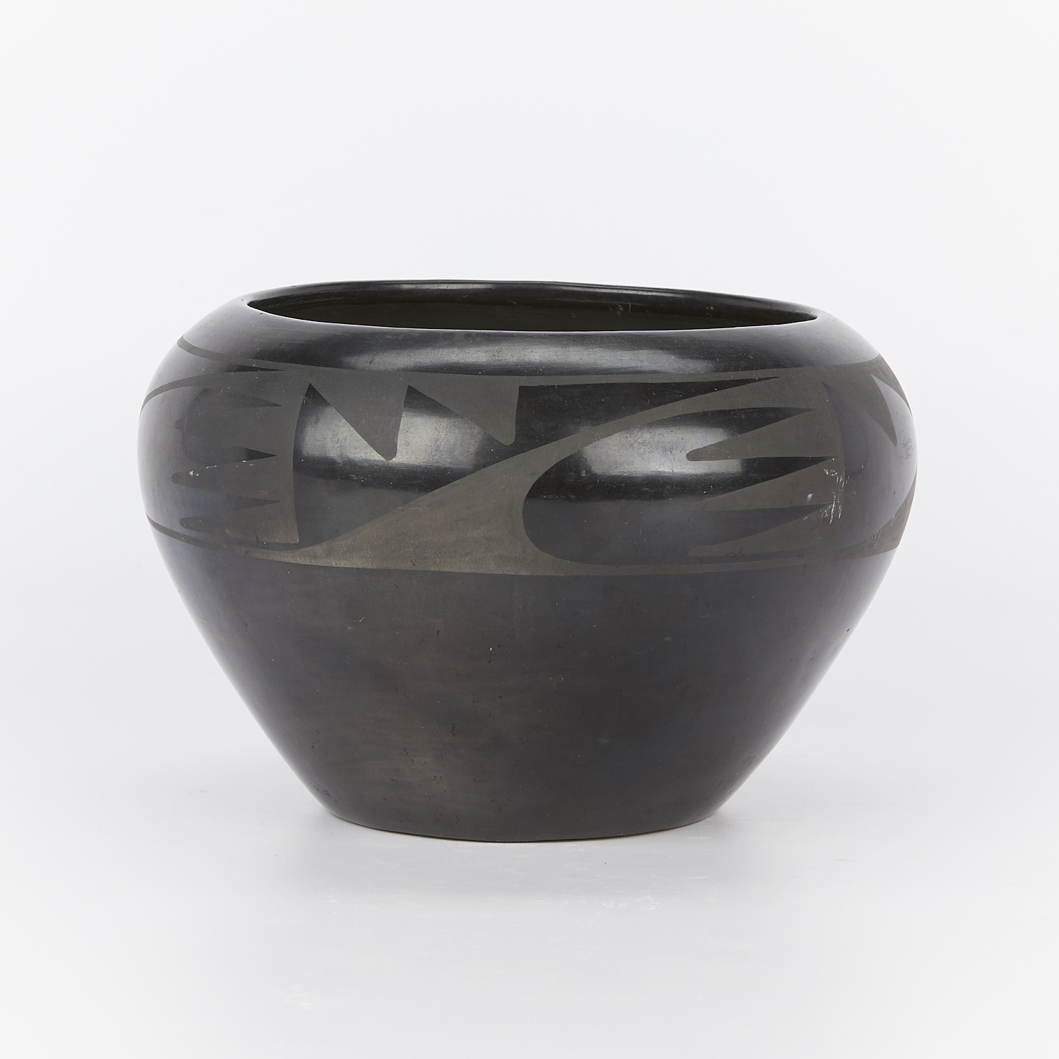 Early Maria Martinez Blackware Ceramic Bowl - Image 3 of 9