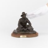 Jim Knight "Rest'n" Bronze Cowboy Sculpture