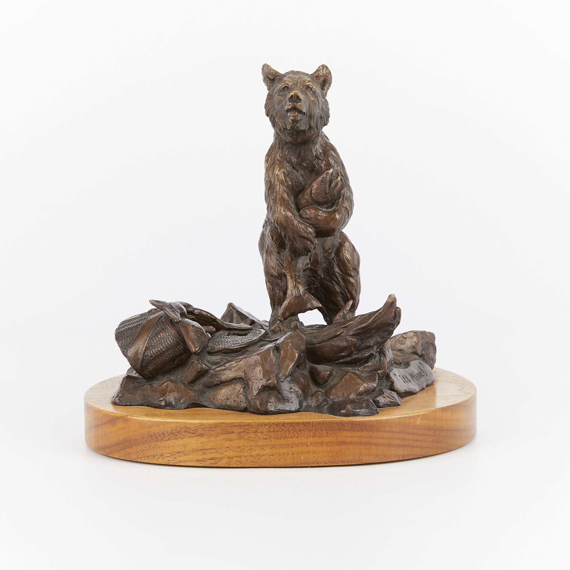 Clark Bronson "It's Mine" Bear Cast Bronze - Image 2 of 12