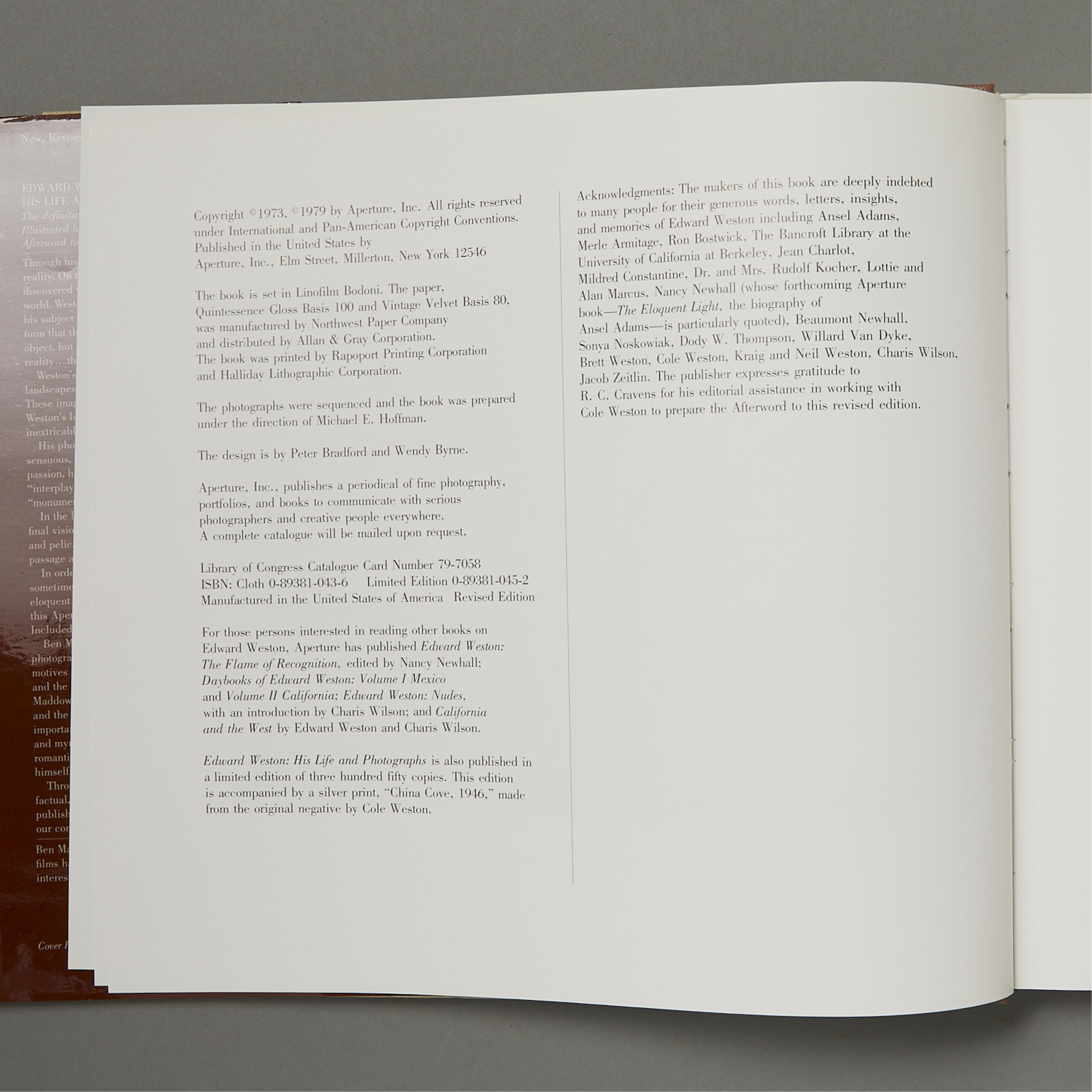 2 Photography Books of Edward and Brett Weston - Image 7 of 17