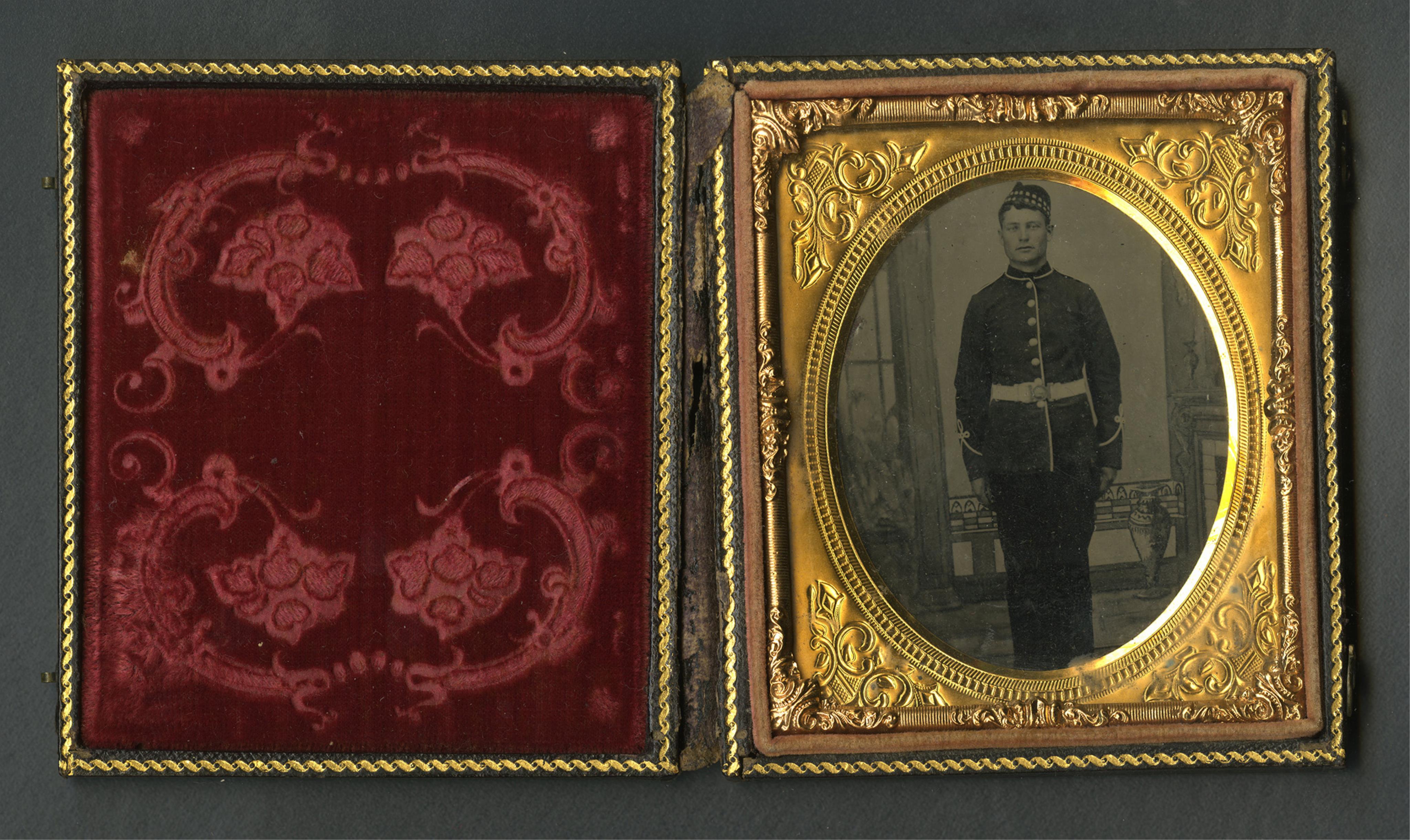 Sixth Plate Tintype of Canadian Soldier - Image 2 of 3