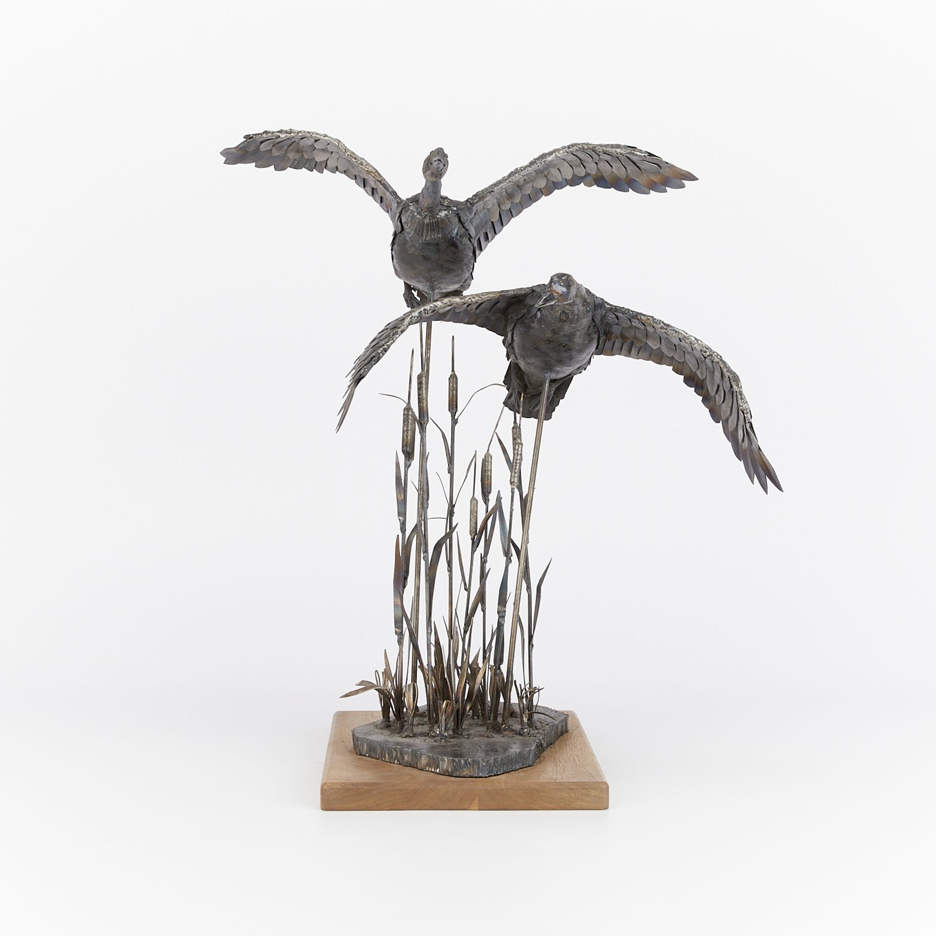 Jim Dolan Pair of Geese Steel Sculpture - Image 7 of 13
