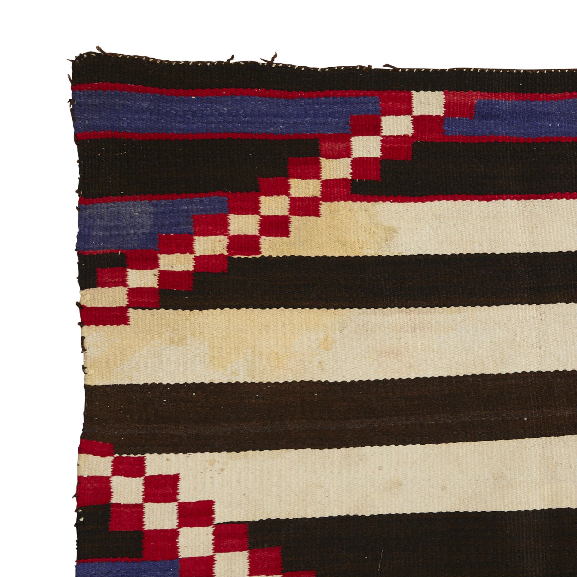 20th c. Navajo Chief's Revival Blanket 6' x 4' - Bild 8 aus 10