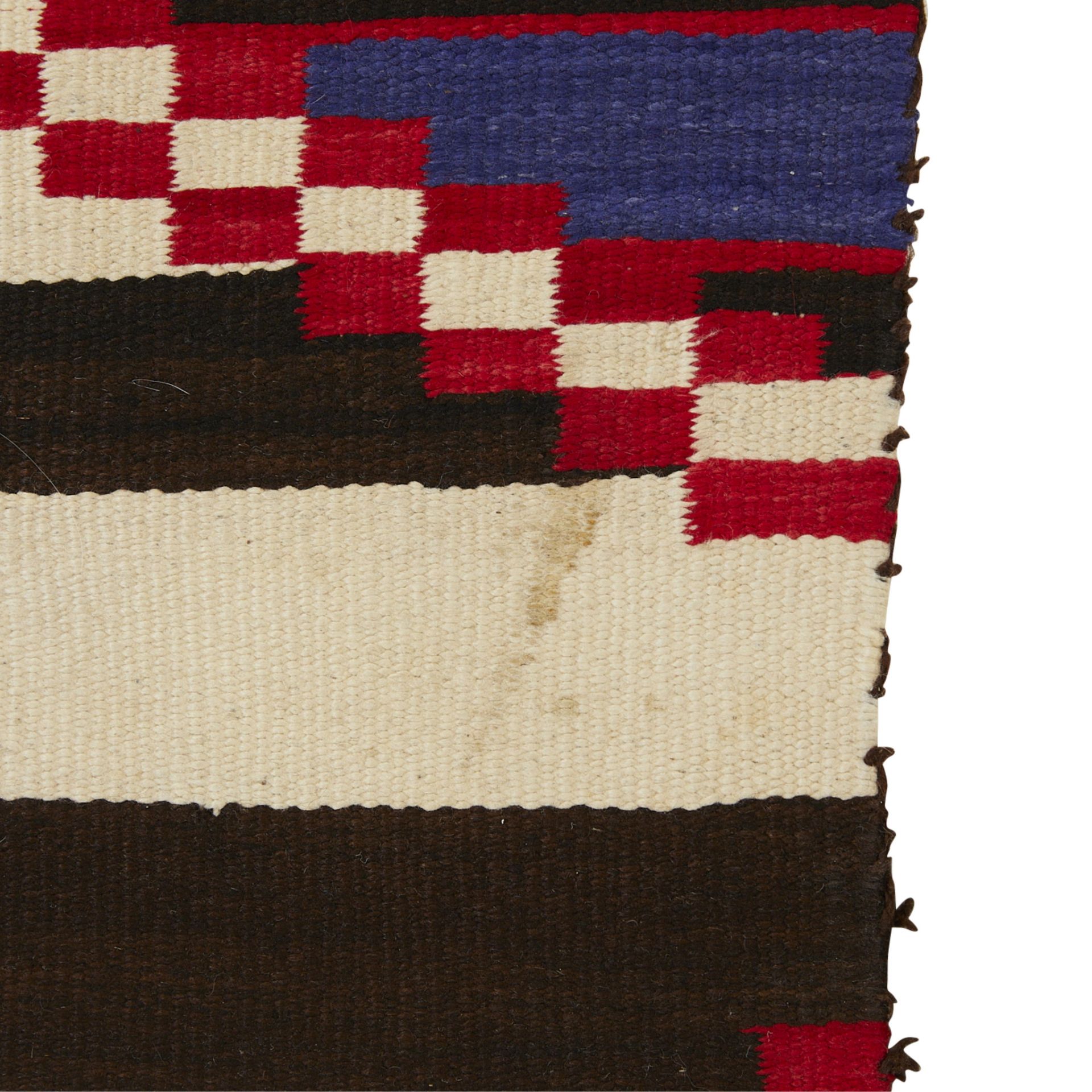 20th c. Navajo Chief's Revival Blanket 6' x 4' - Bild 10 aus 10