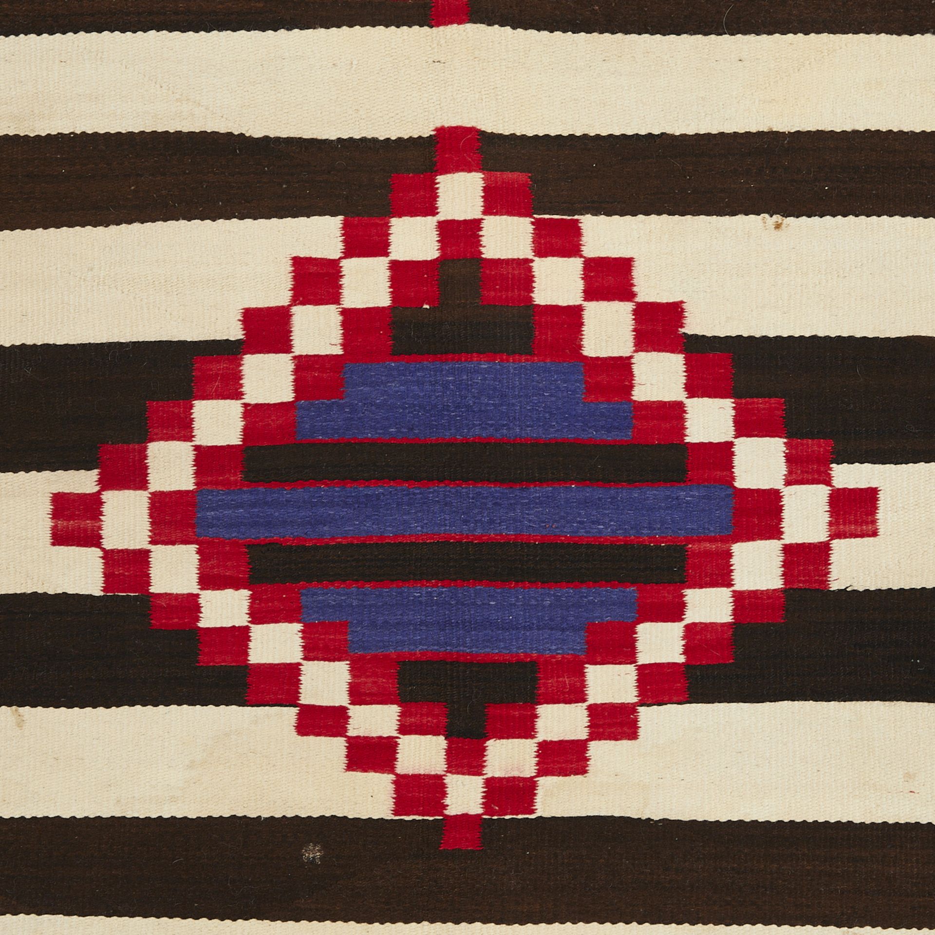 20th c. Navajo Chief's Revival Blanket 6' x 4' - Bild 4 aus 10