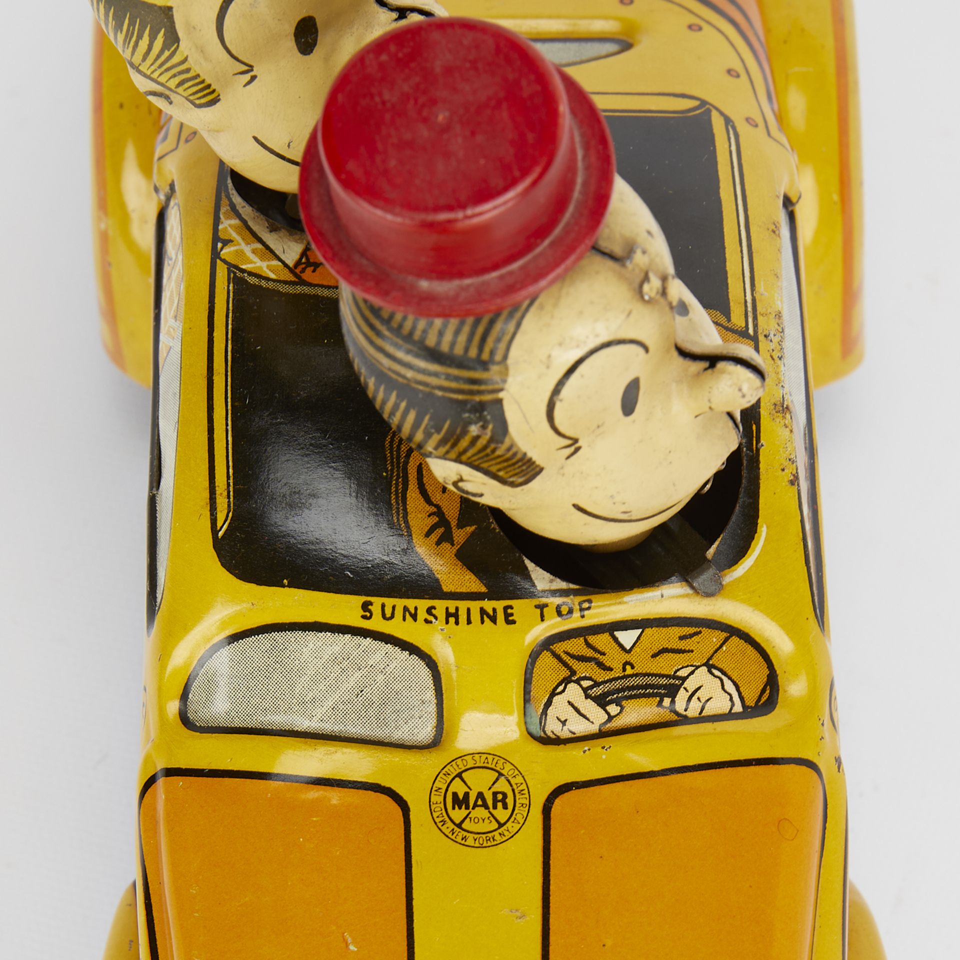 Marx Lithographed Tin Wind-Up Blondie's Jalopy Toy - Image 9 of 11