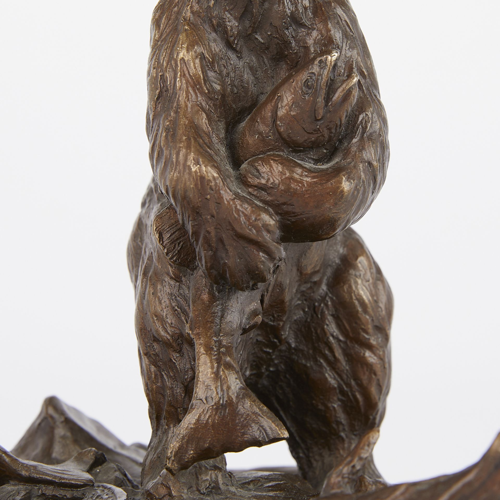 Clark Bronson "It's Mine" Bear Cast Bronze - Image 11 of 12