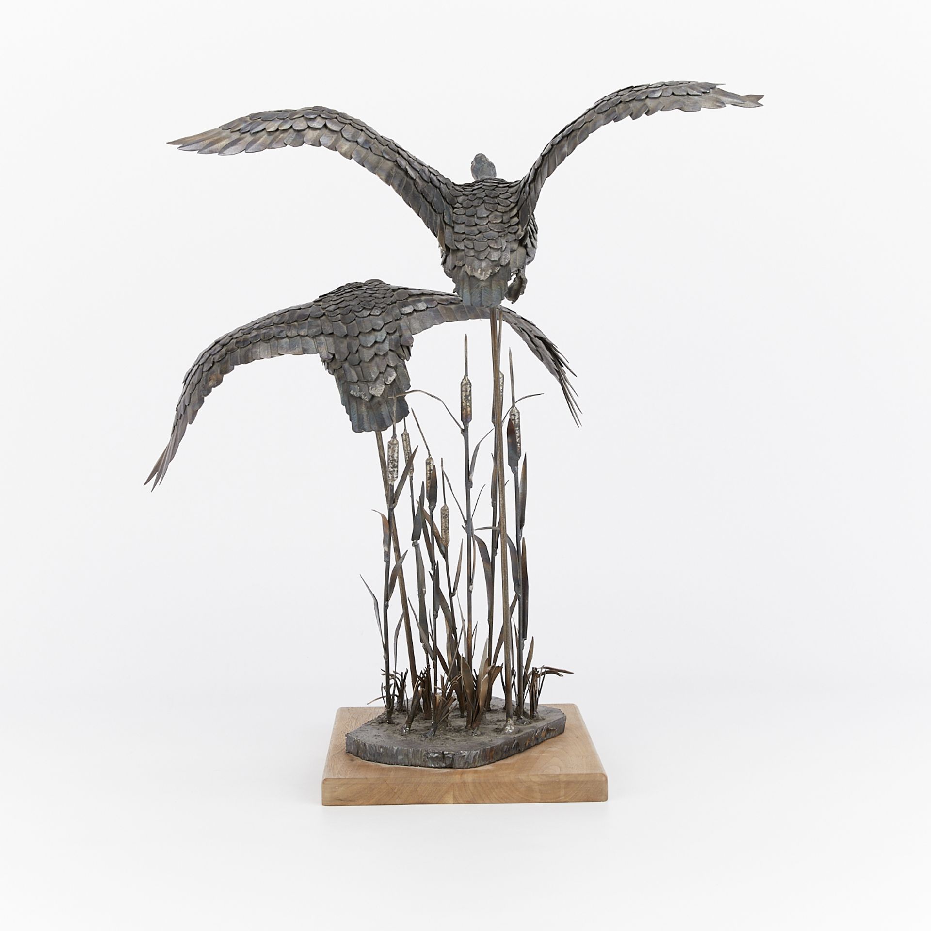 Jim Dolan Pair of Geese Steel Sculpture - Image 6 of 13