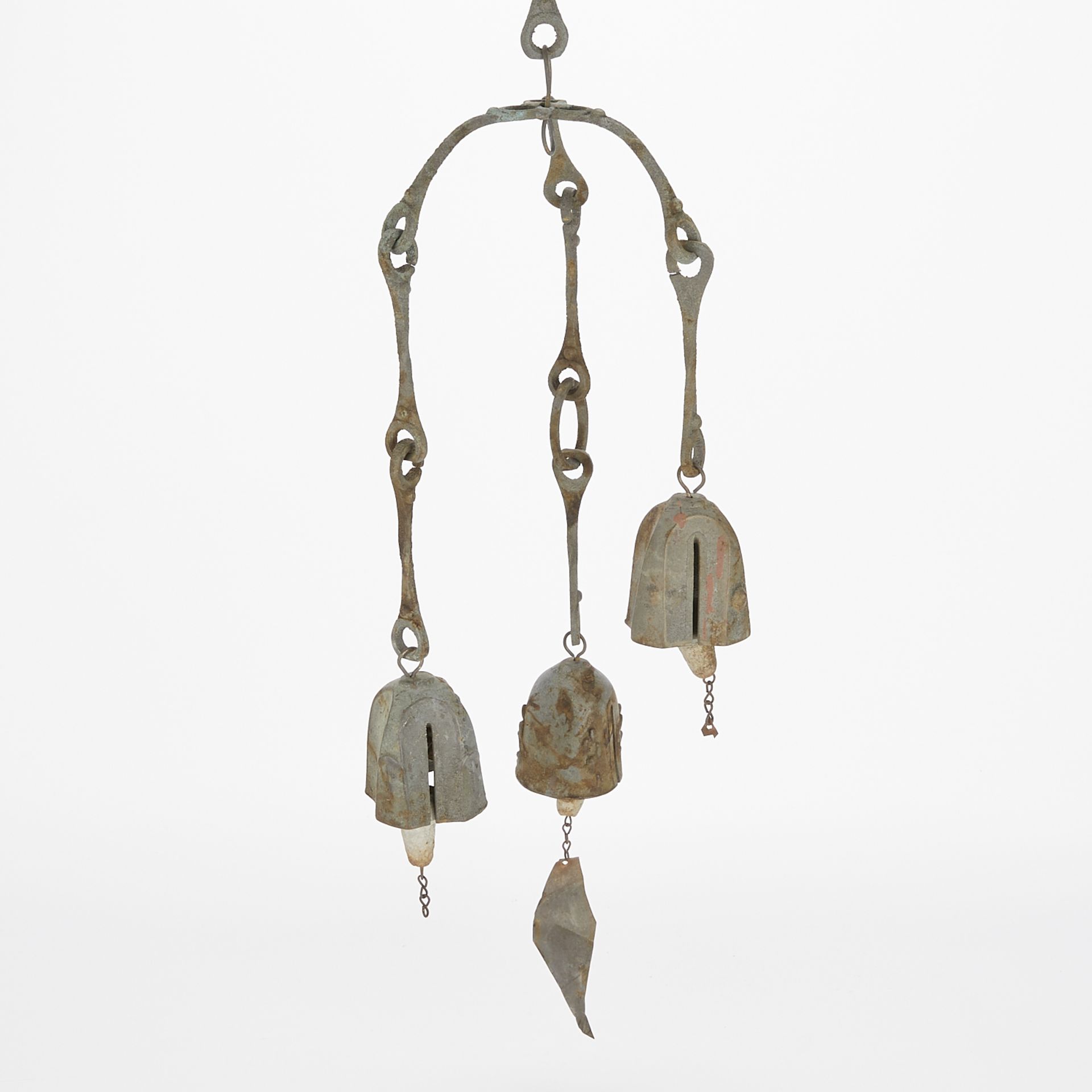 Paolo Soleri Tripod Cluster Bronze Wind Bell - Image 12 of 12
