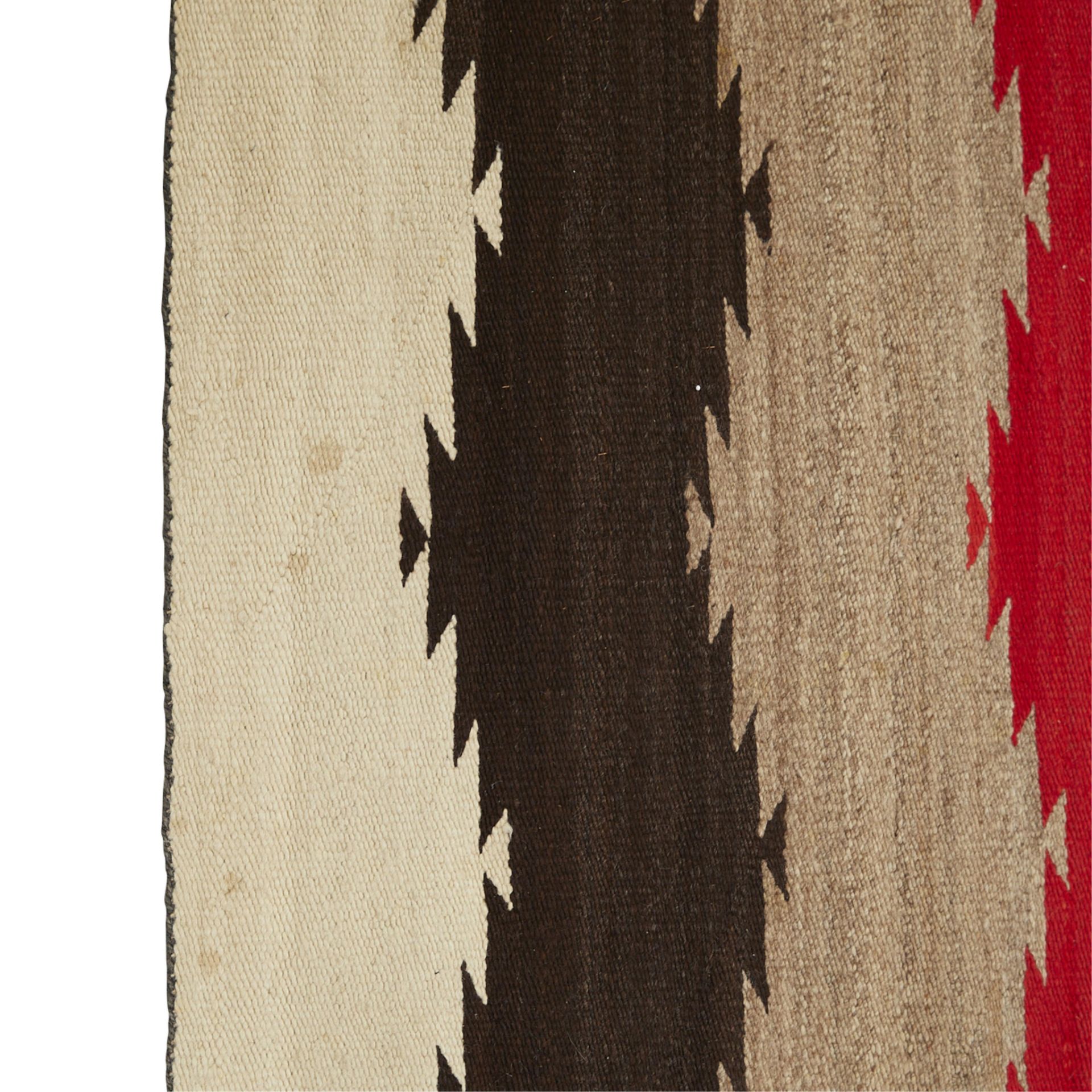 Antique Navajo Chevron Wool Rug 6'3" x 4'9" - Bild 8 aus 8
