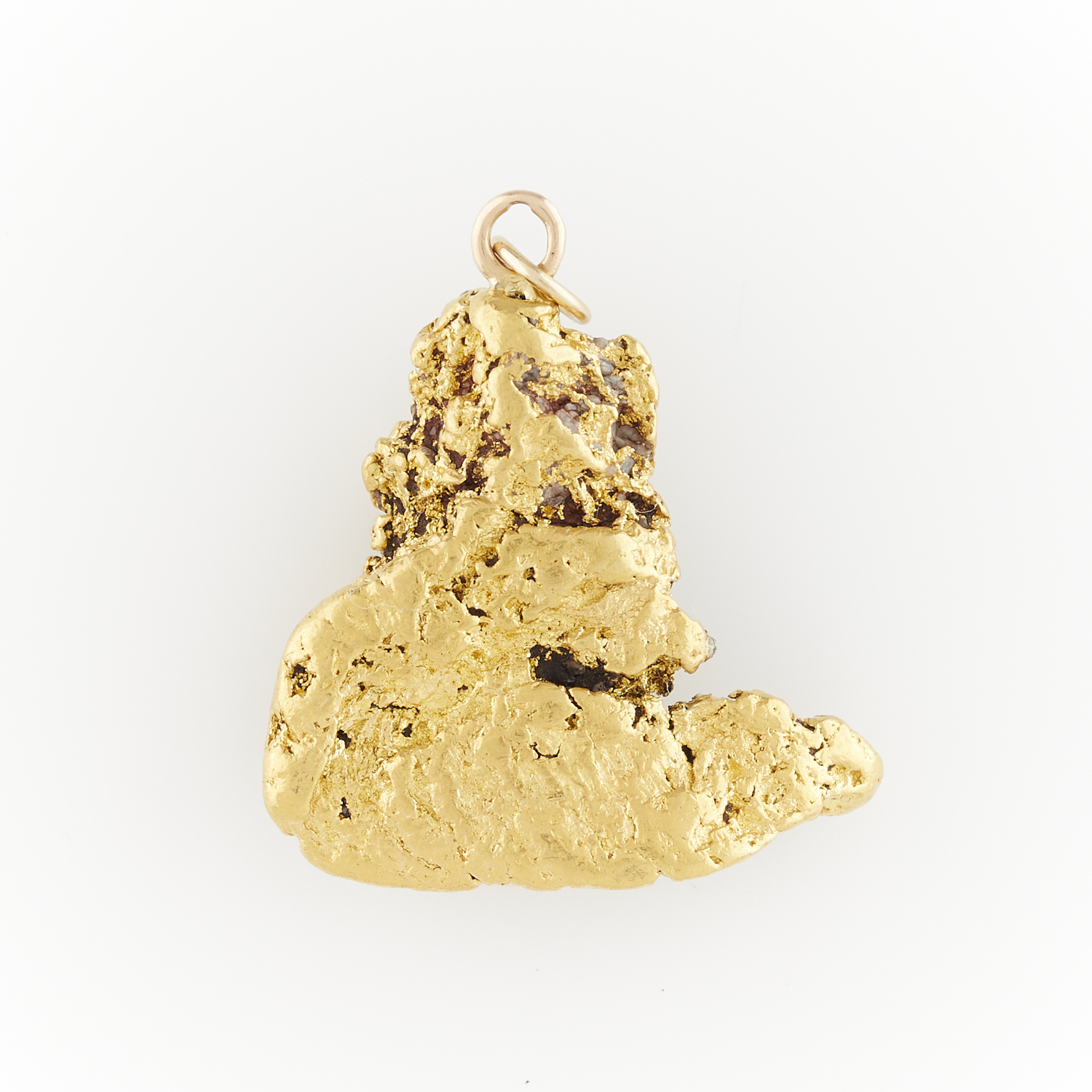 Large Gold Nugget Form Pendant - Image 3 of 5