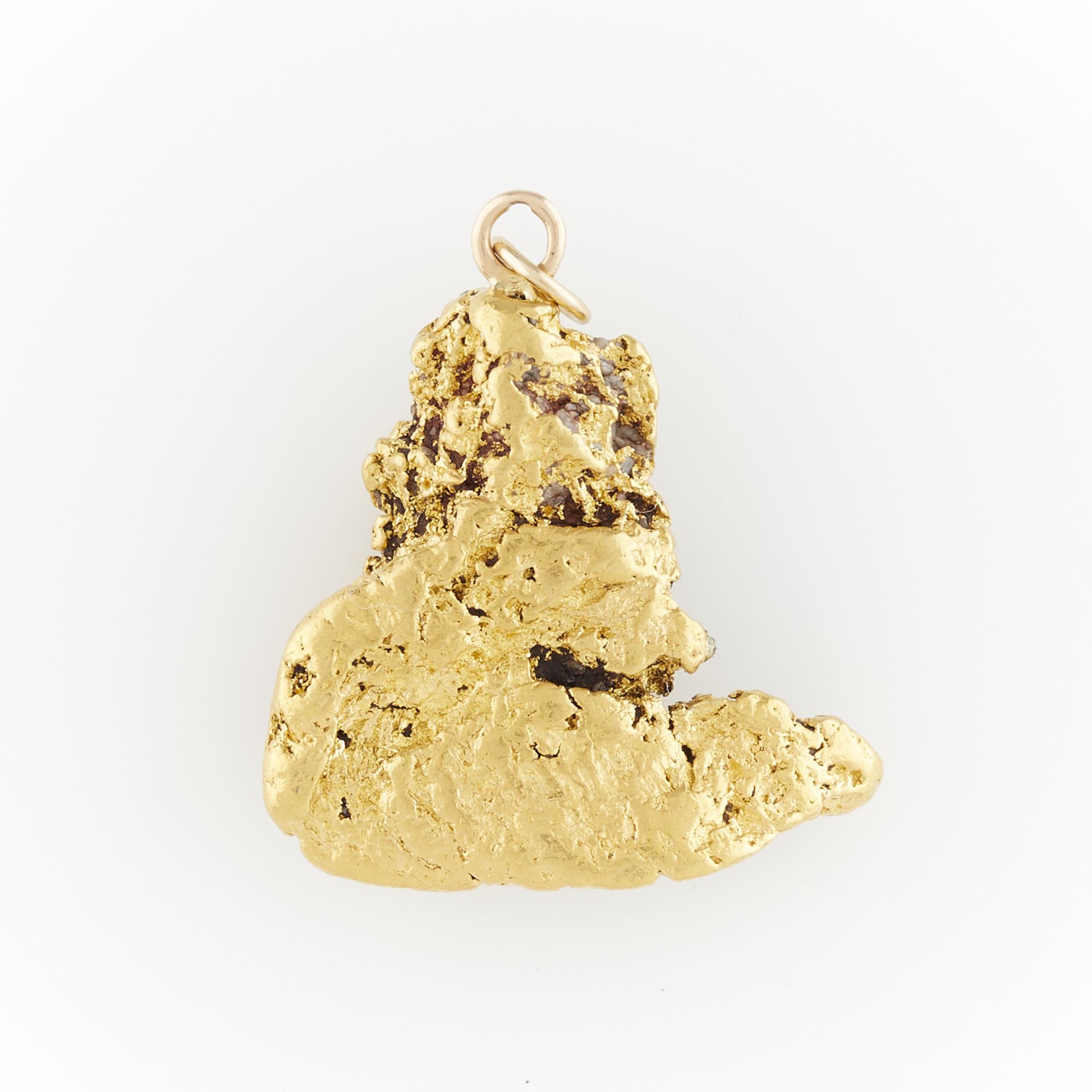 Large Gold Nugget Form Pendant - Bild 3 aus 5