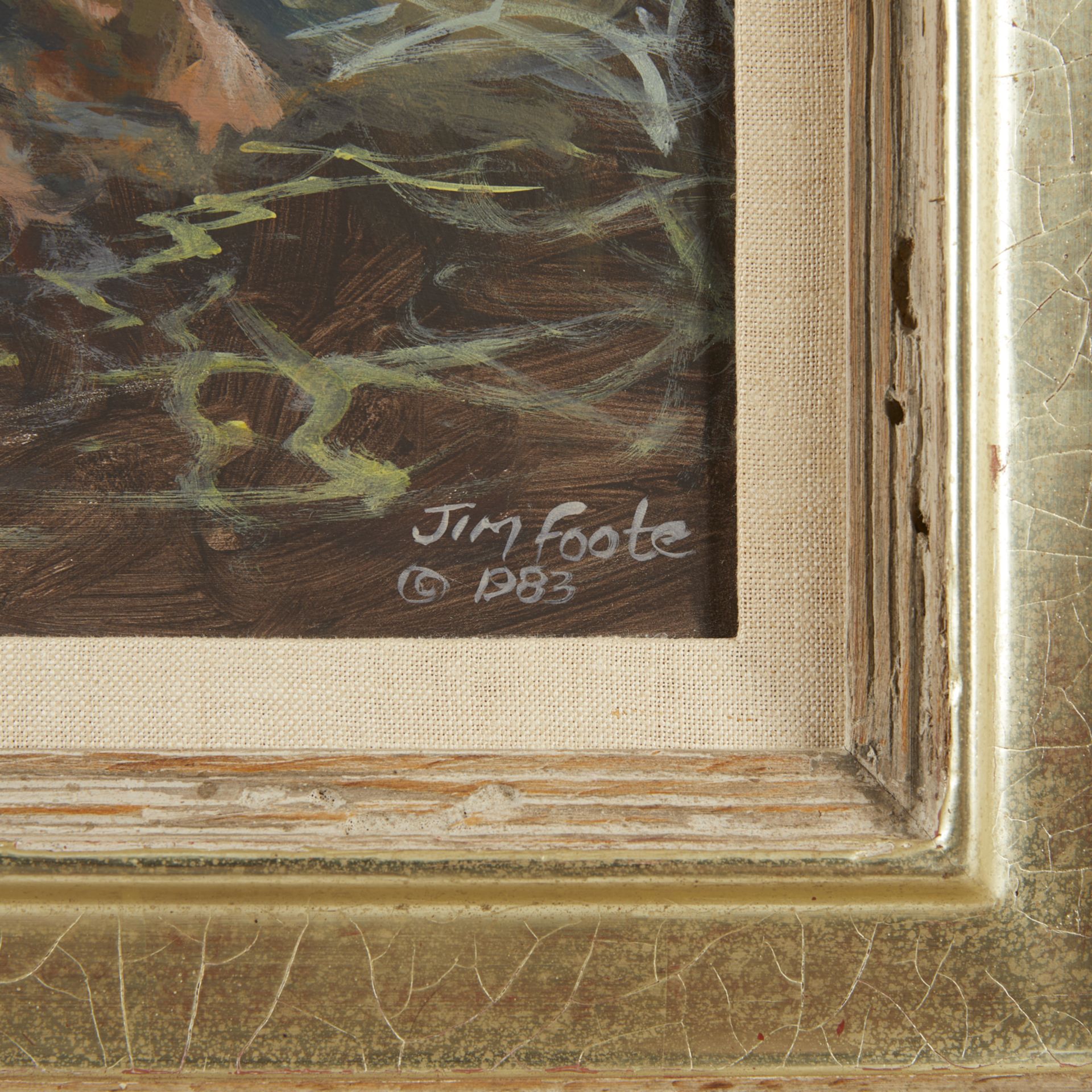 Jim Foote Blue-Winged Teal Oil Painting - Image 5 of 6