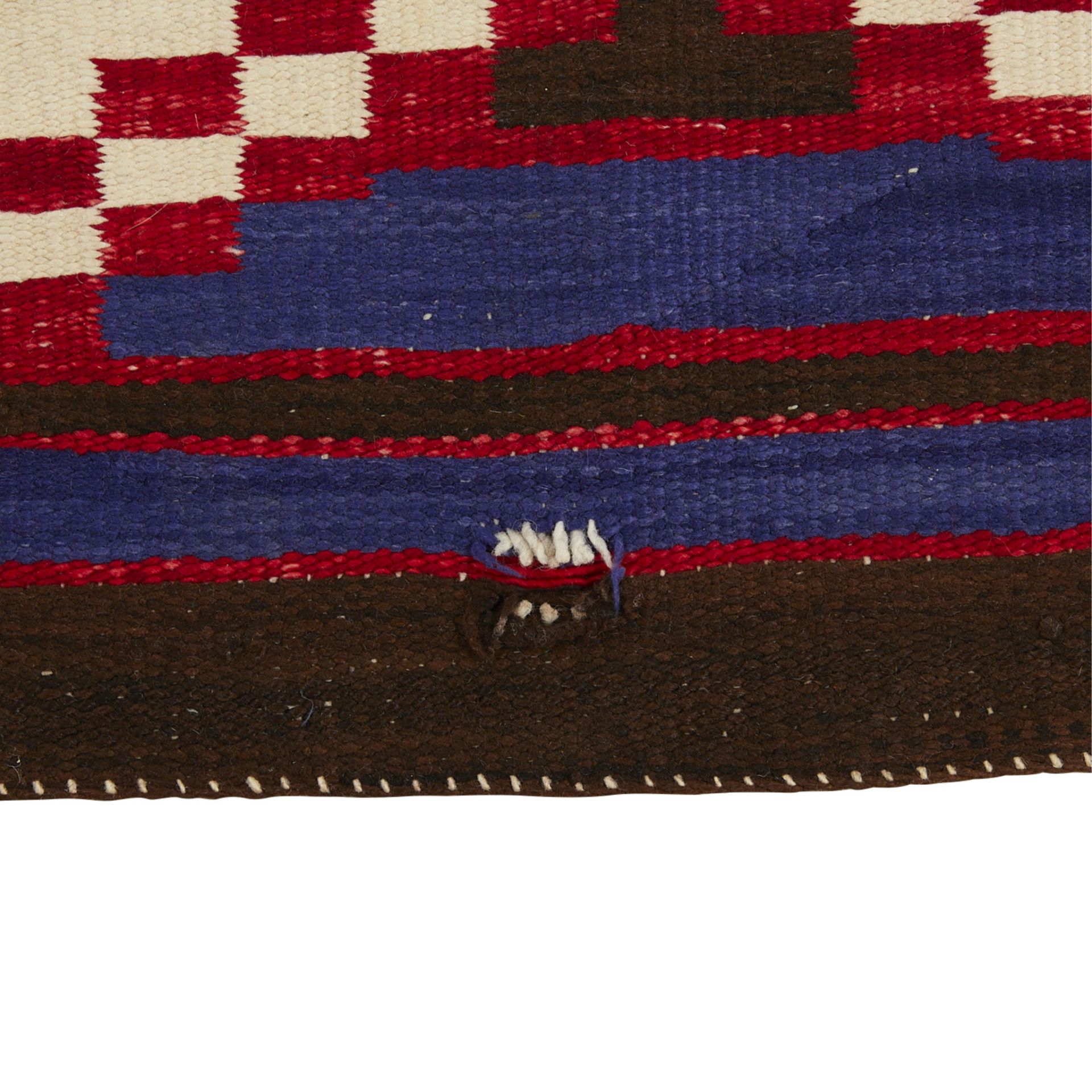 20th c. Navajo Chief's Revival Blanket 6' x 4' - Bild 7 aus 10