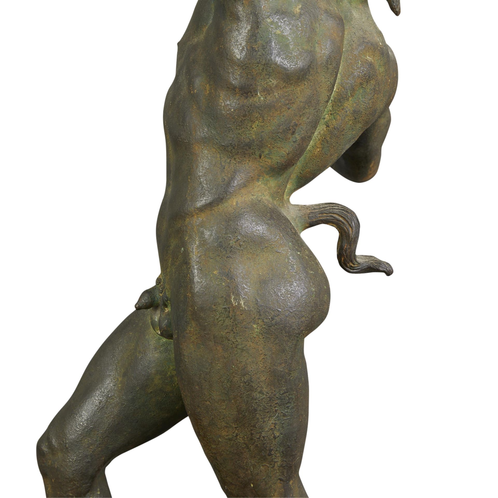 Chiurazzi Cast Bronze Dancing Faun of Pompeii - Image 10 of 10