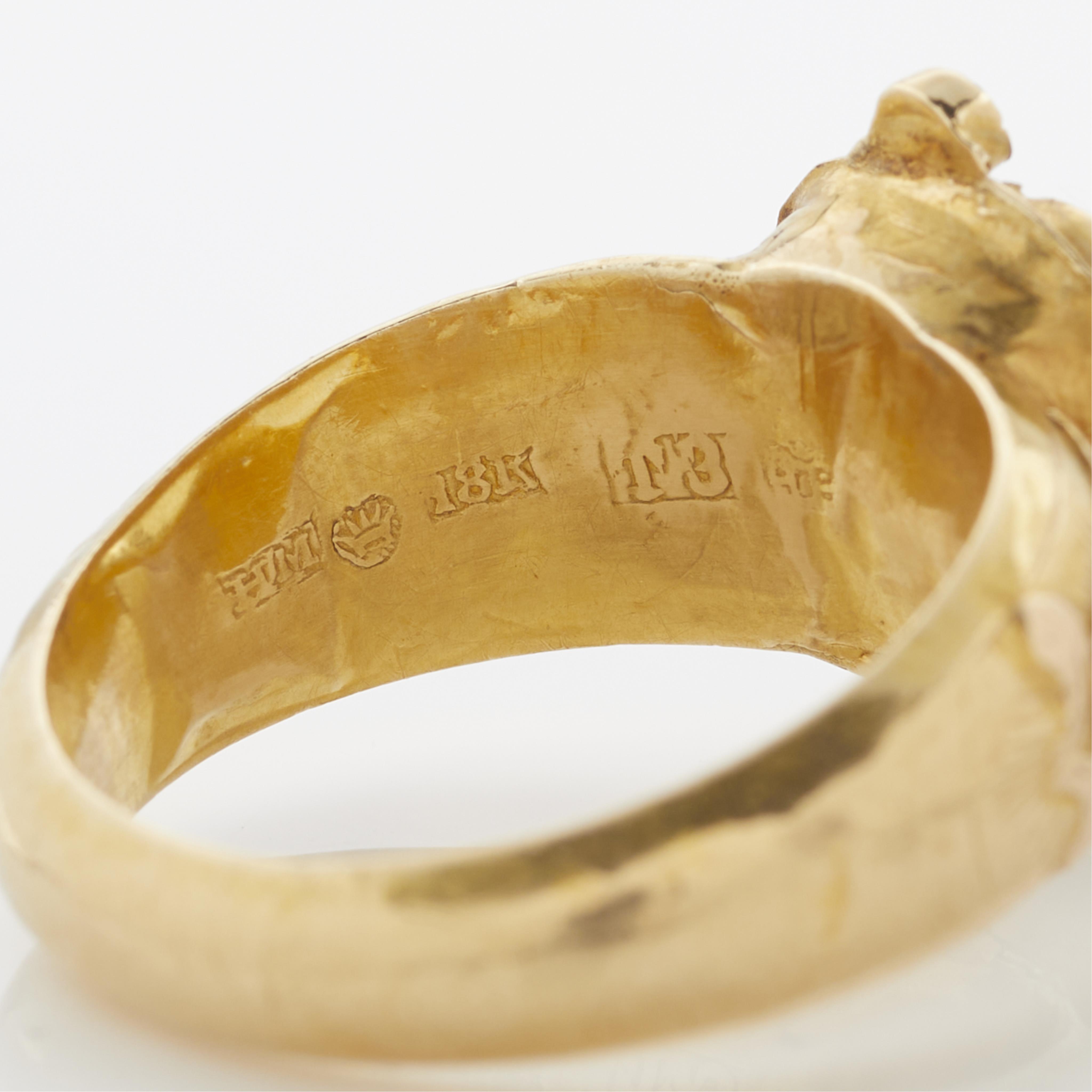 18K Gold Finnish Men's Ring 1876 - Image 9 of 11