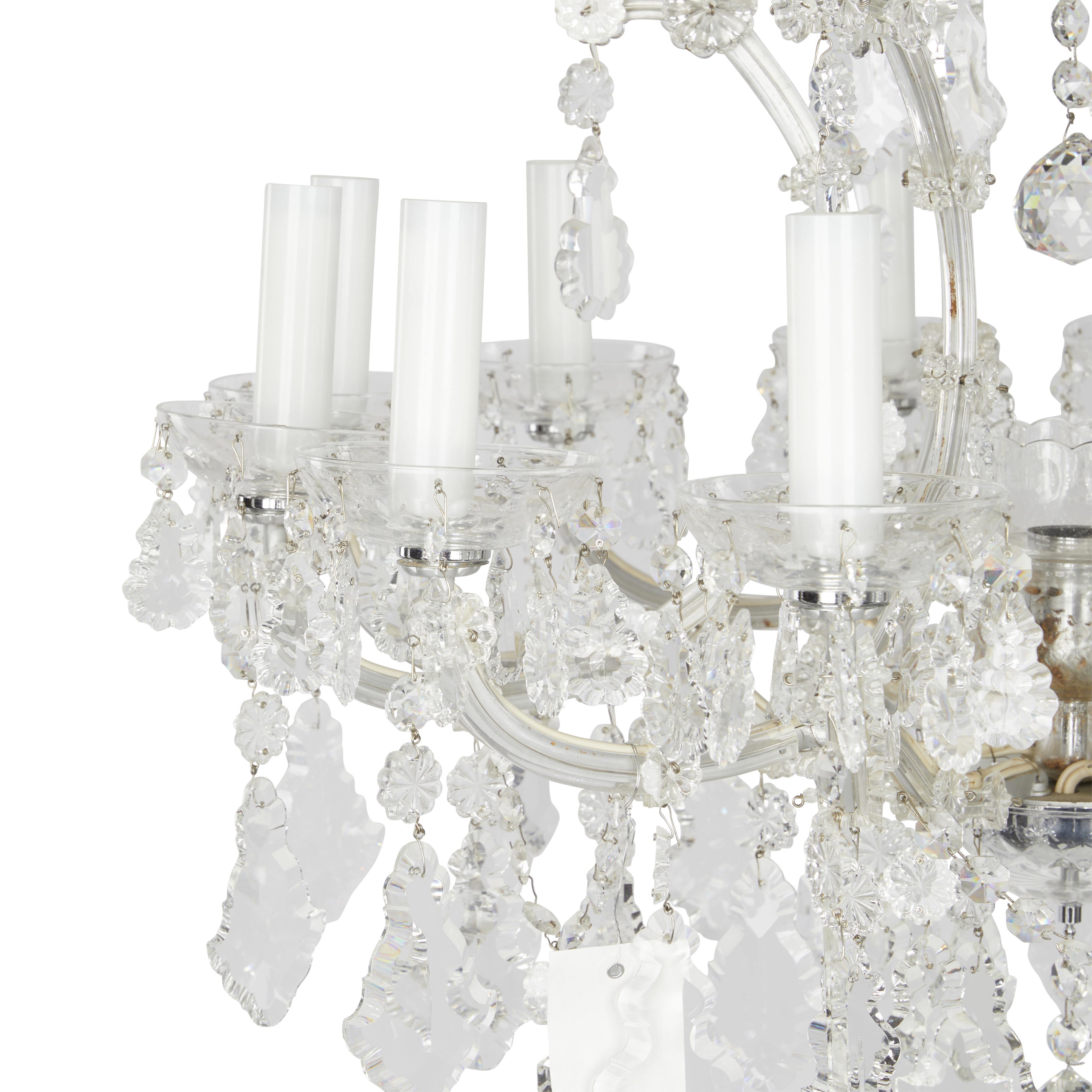 Maria Theresa Style Cut Crystal Chandelier - Image 7 of 17