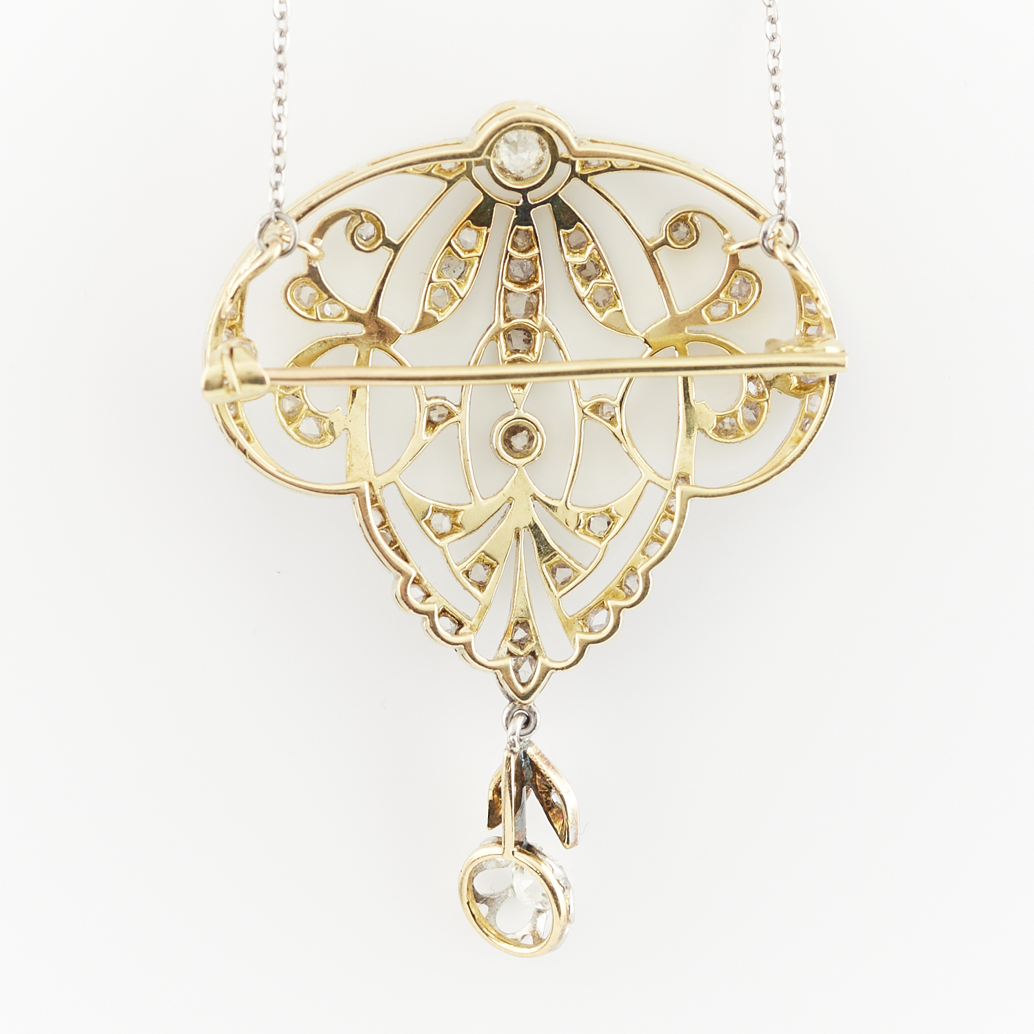 Edwardian Pendant Brooch with Diamonds - Image 6 of 9