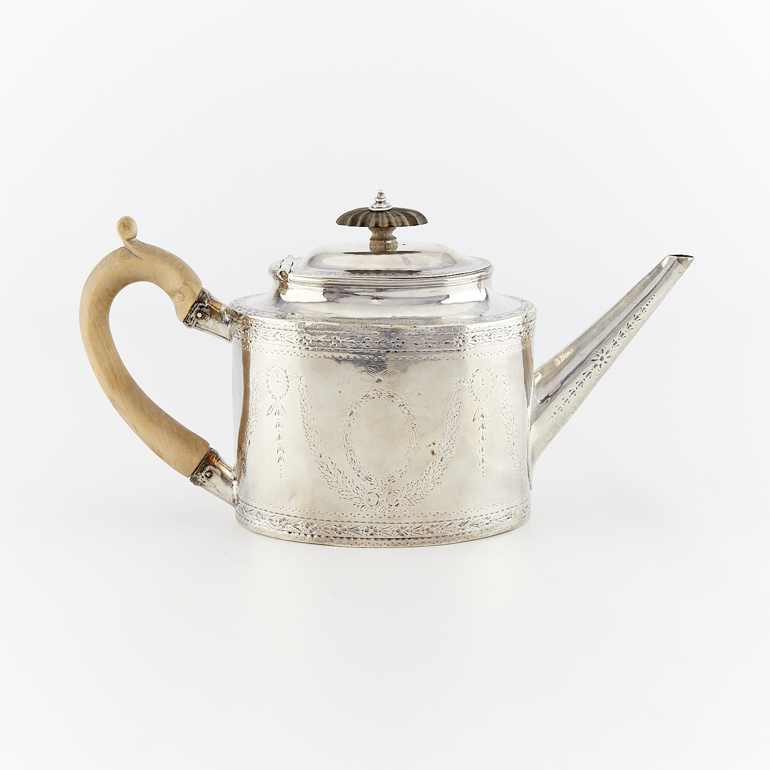1821 Sterling Silver English Teapot 11.08 ozt - Image 4 of 11