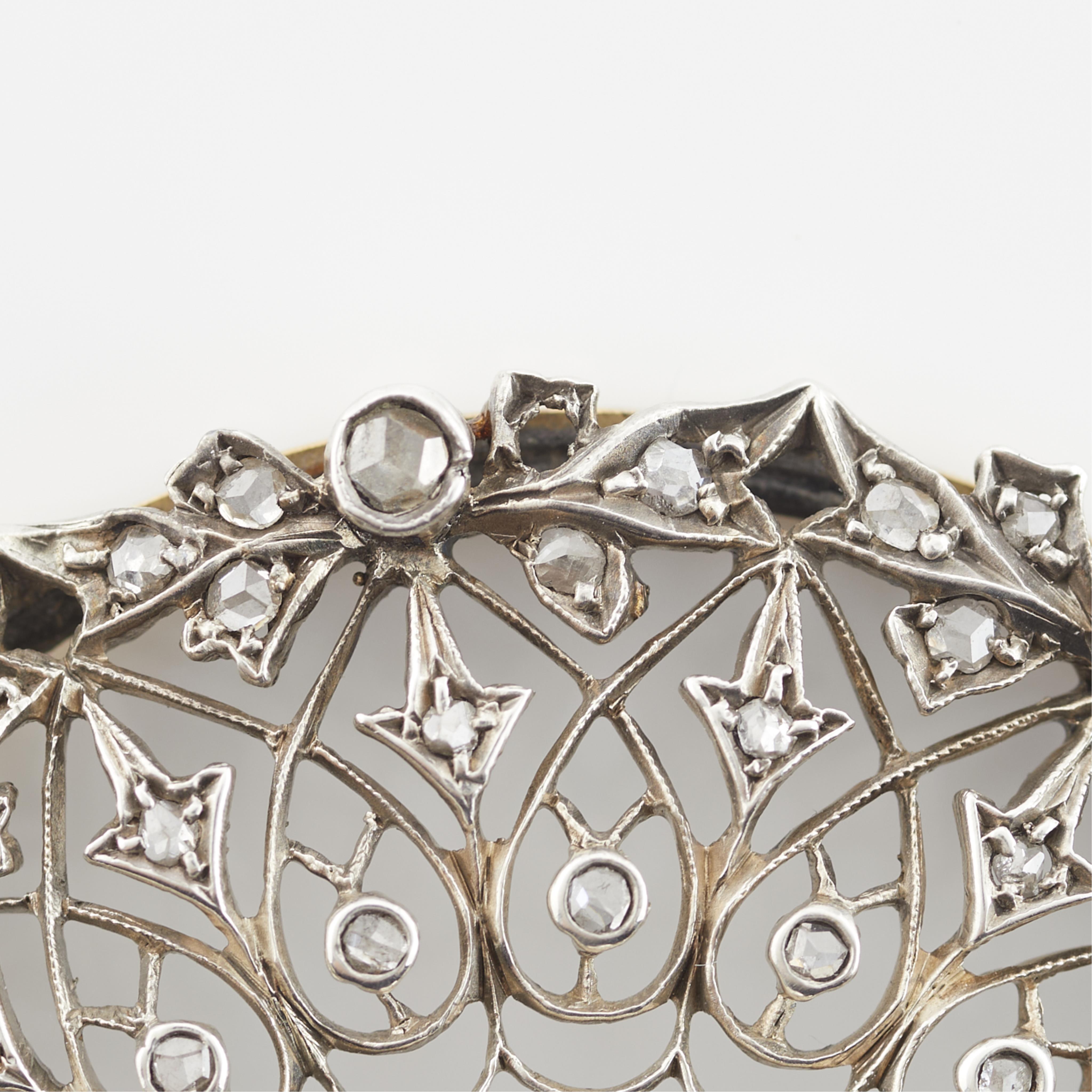 Edwardian Diamond Circle Brooch Pendant - Image 12 of 15