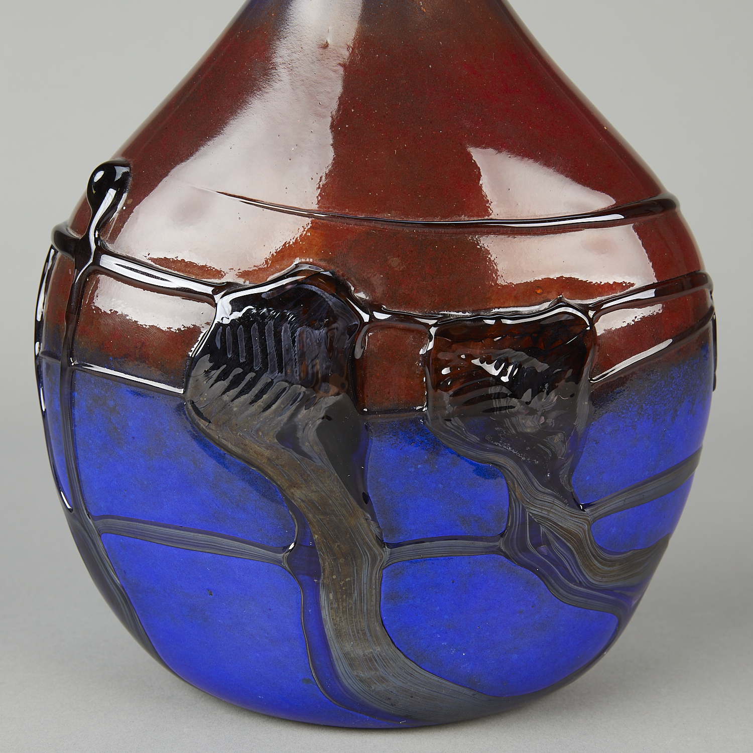 Jean-Claude Novaro Handblown Tall Glass Vase - Image 11 of 11