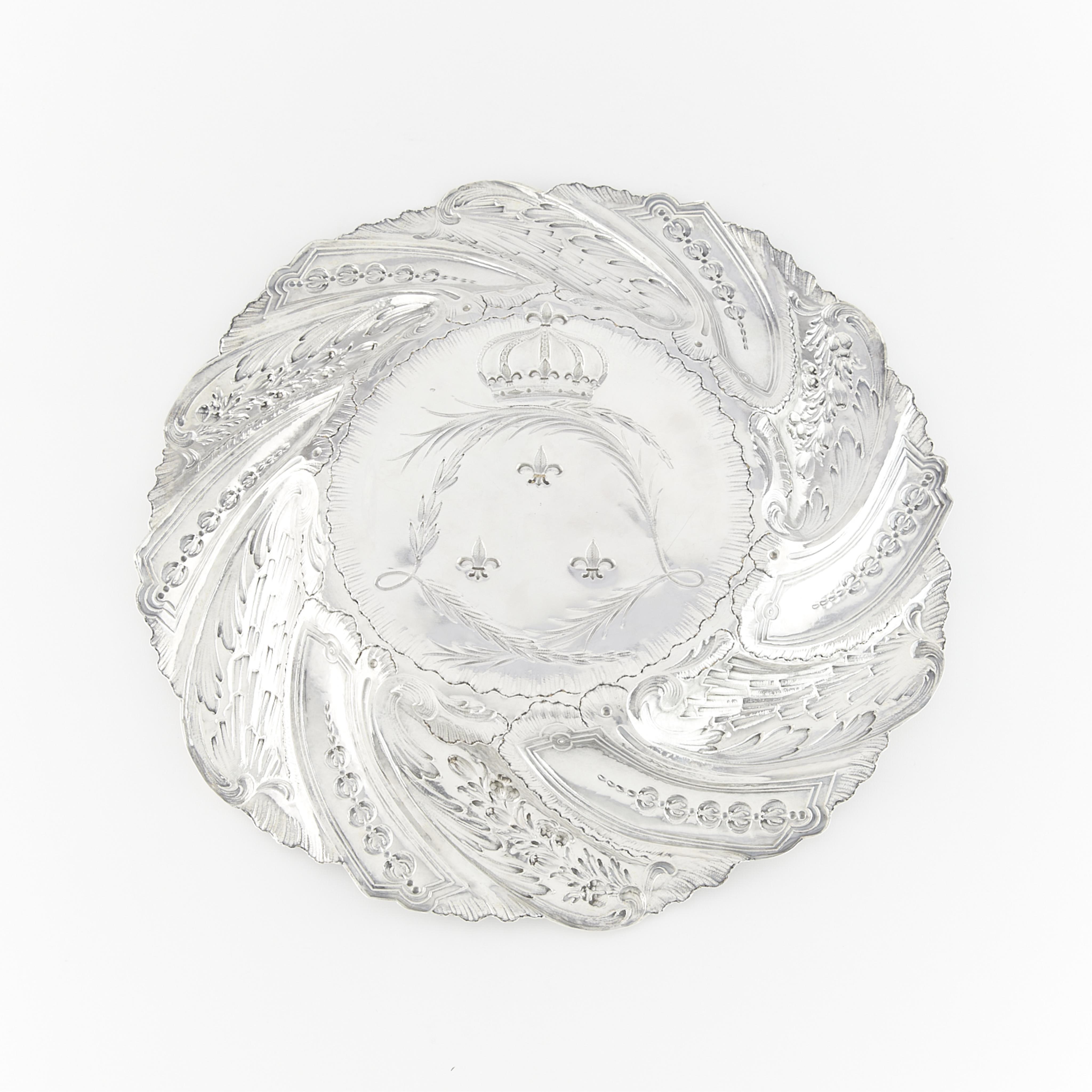 French Sterling Silver Platter 30.8 ozt - Image 3 of 5