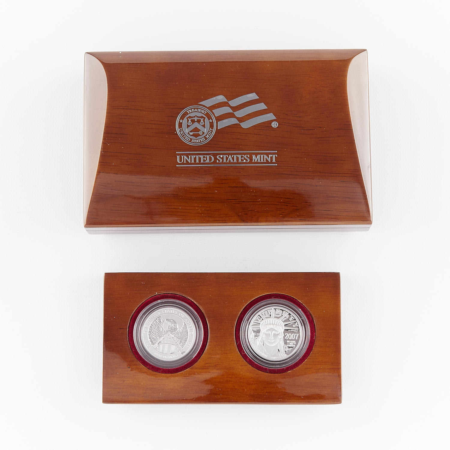 Set 2 10th Anniversary 2007 $50 Platinum Coins - Image 4 of 4