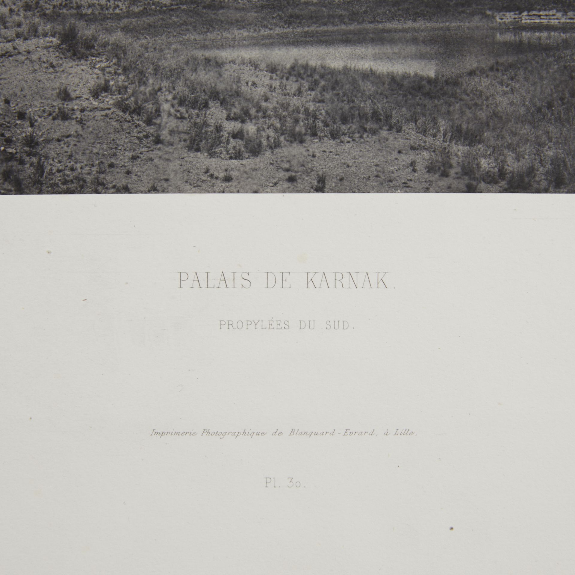 Maxime Du Camp "Thebes" Salt Print Photo ca. 1850s - Bild 7 aus 8