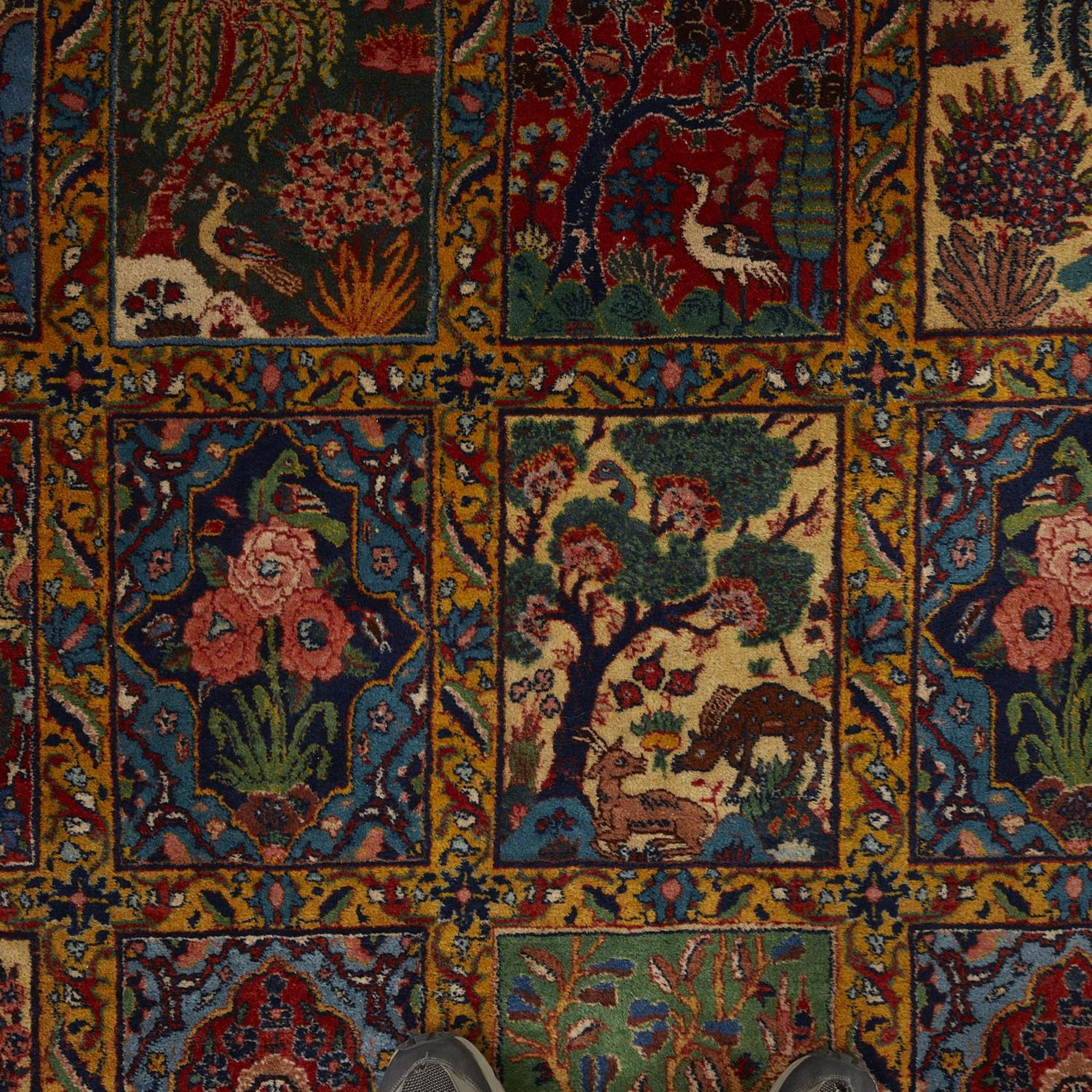 Palace Size Bakhtiari Garden Panel Rug 15' x 10'8" - Bild 5 aus 7