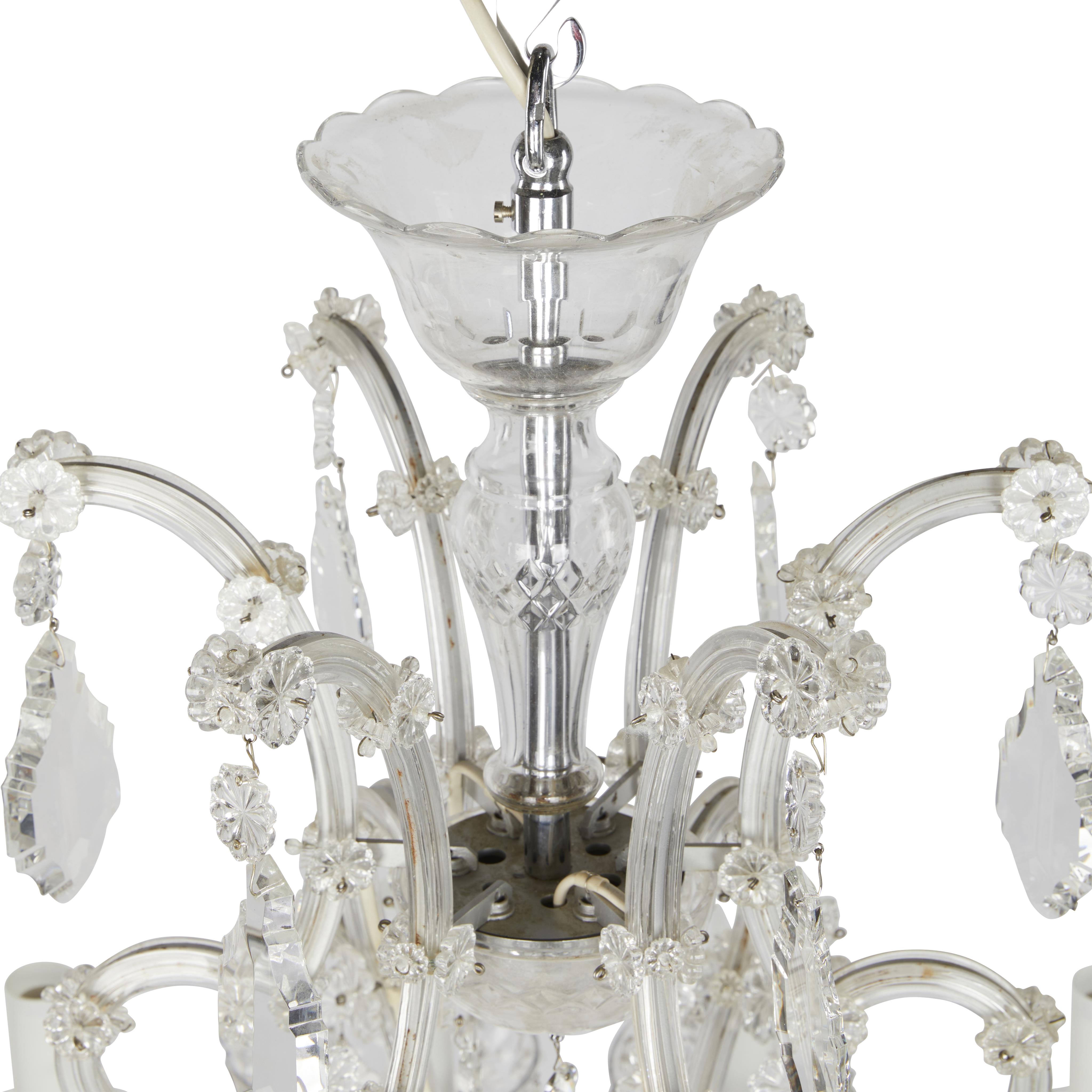 Maria Theresa Style Cut Crystal Chandelier - Image 14 of 17
