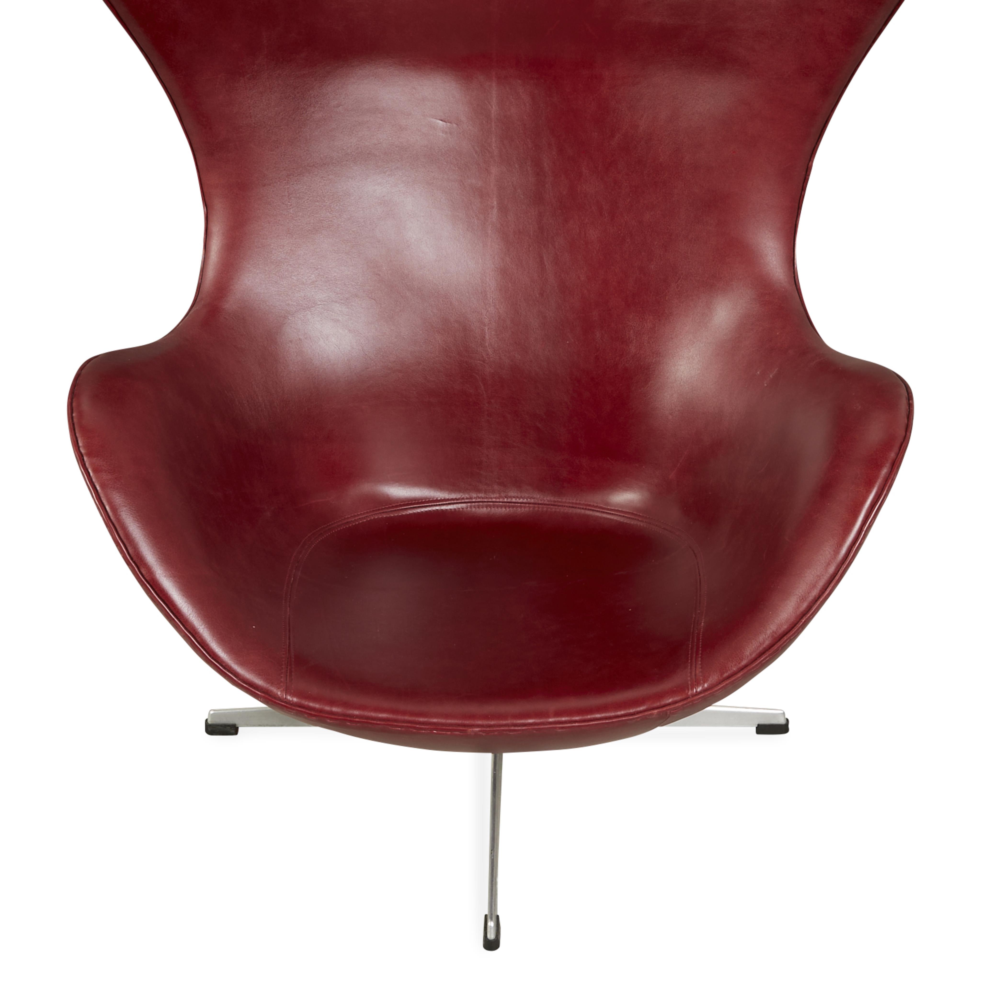 Arne Jacobsen for Hansen Leather Egg Chair 1964 - Image 10 of 17