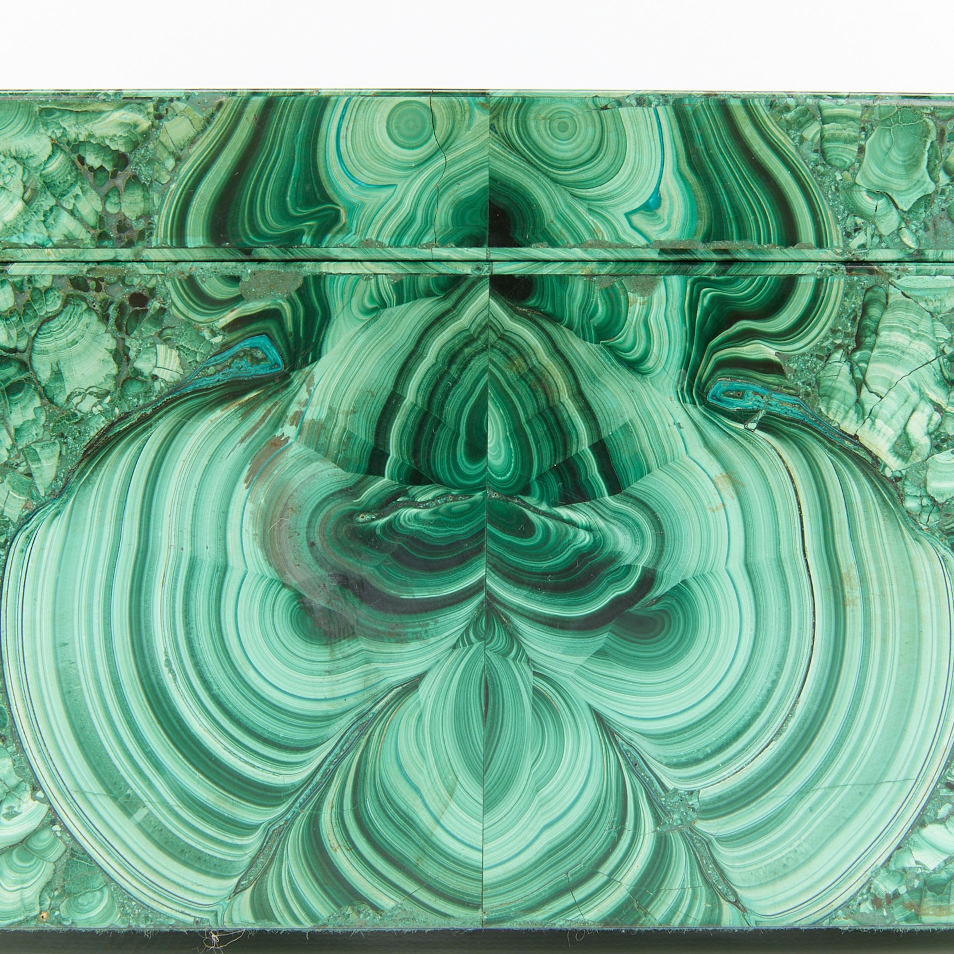 Russian Malachite and Gilt Metal Box - Bild 10 aus 12