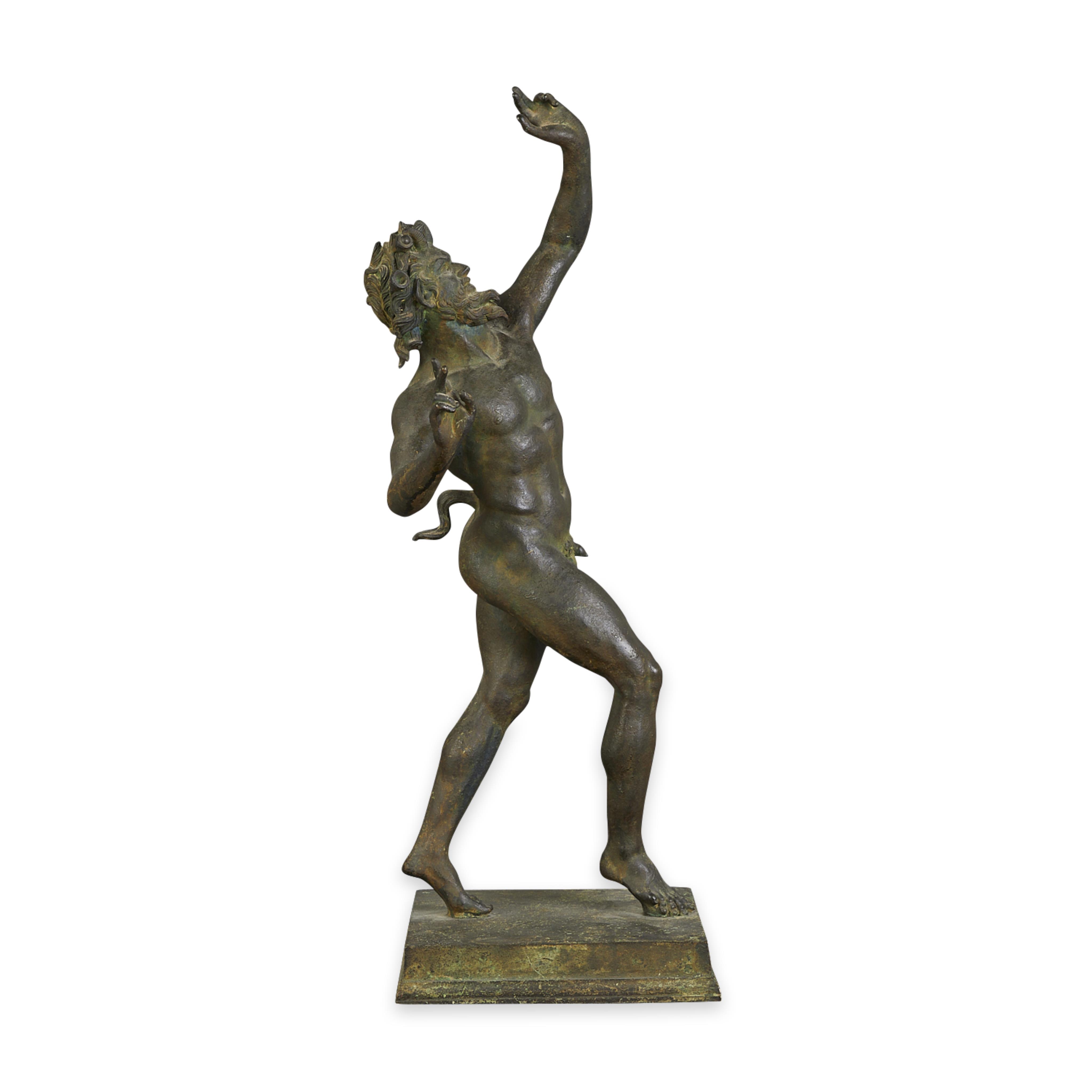 Chiurazzi Cast Bronze Dancing Faun of Pompeii - Image 7 of 10