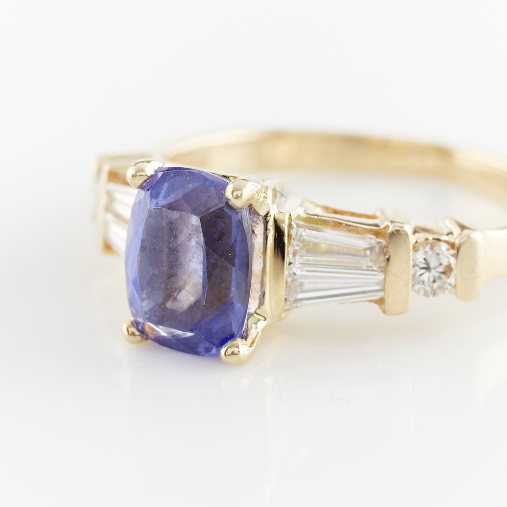 14K Yellow Gold Tanzanite & Diamond Ring - Image 5 of 12