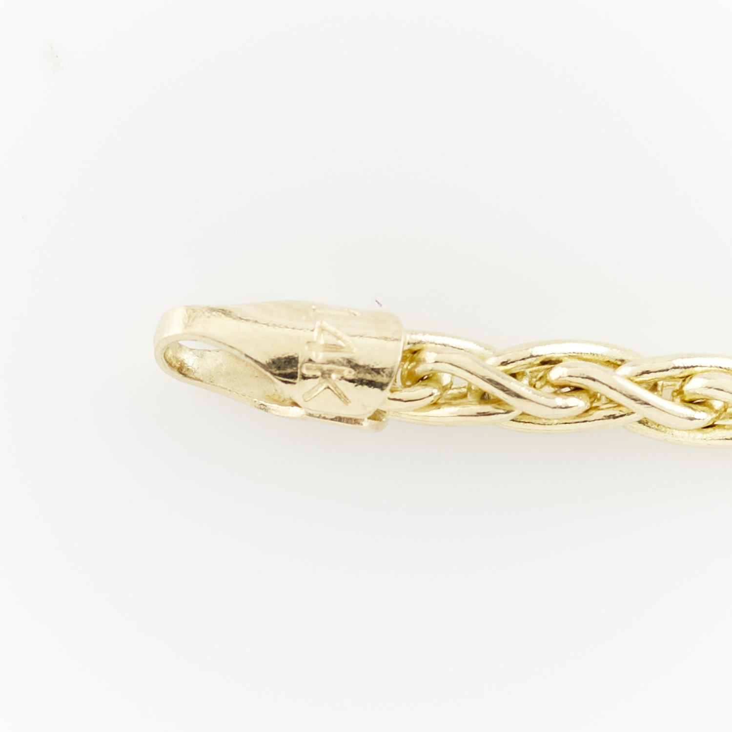 14k Yellow Gold Rolled Wheat Chain - Image 8 of 8